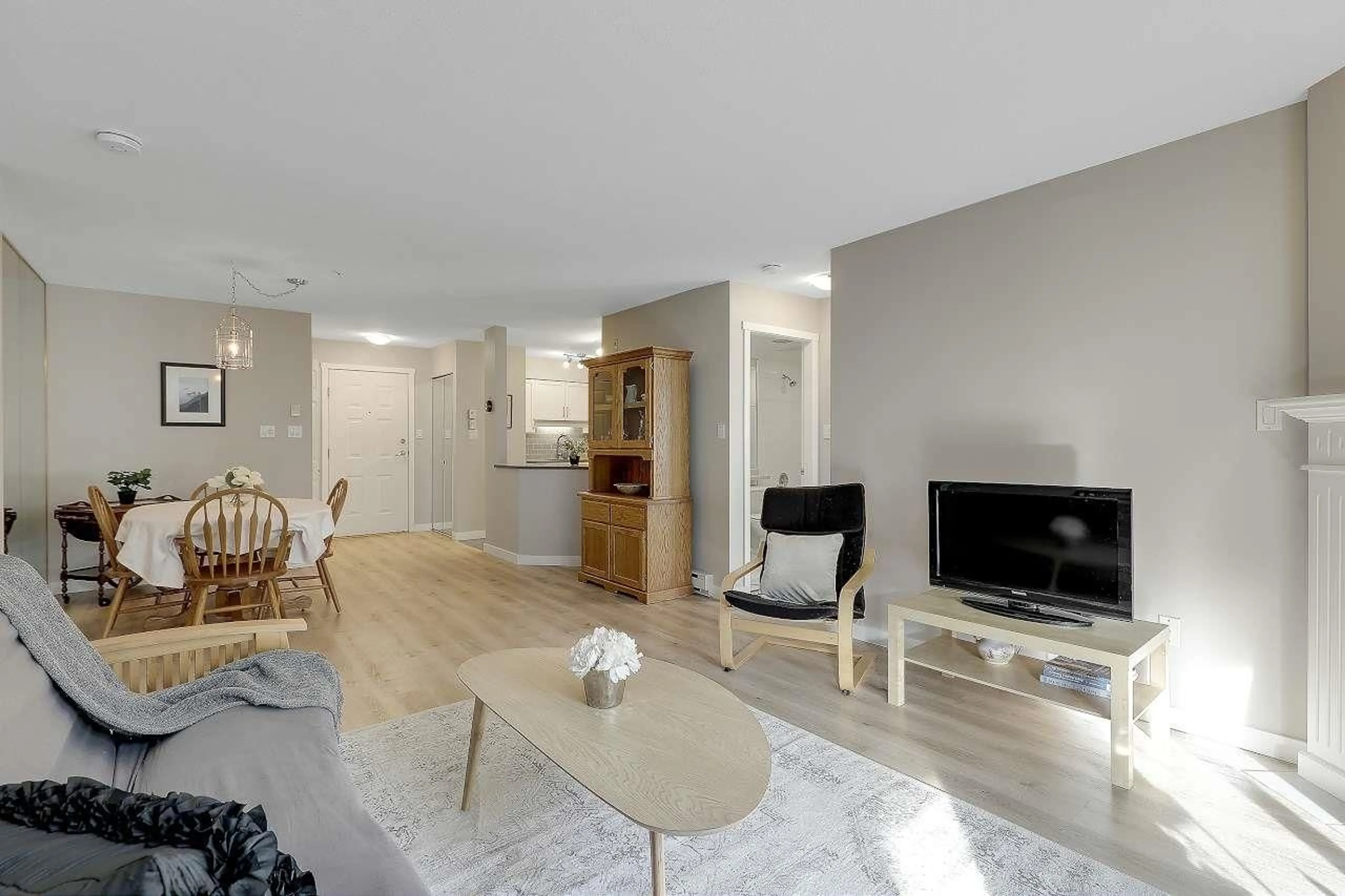 Living room with furniture, unknown for 208 - 1576 MERKLIN STREET, White Rock British Columbia V4B4K2