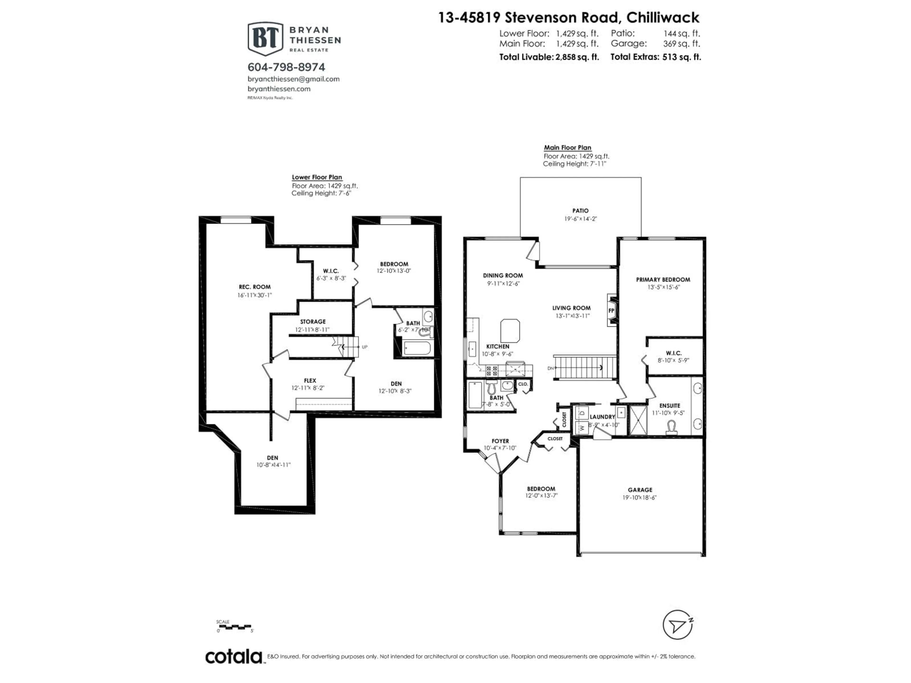 Floor plan for 13 - 45819 STEVENSON ROAD, Chilliwack British Columbia V2R5T4