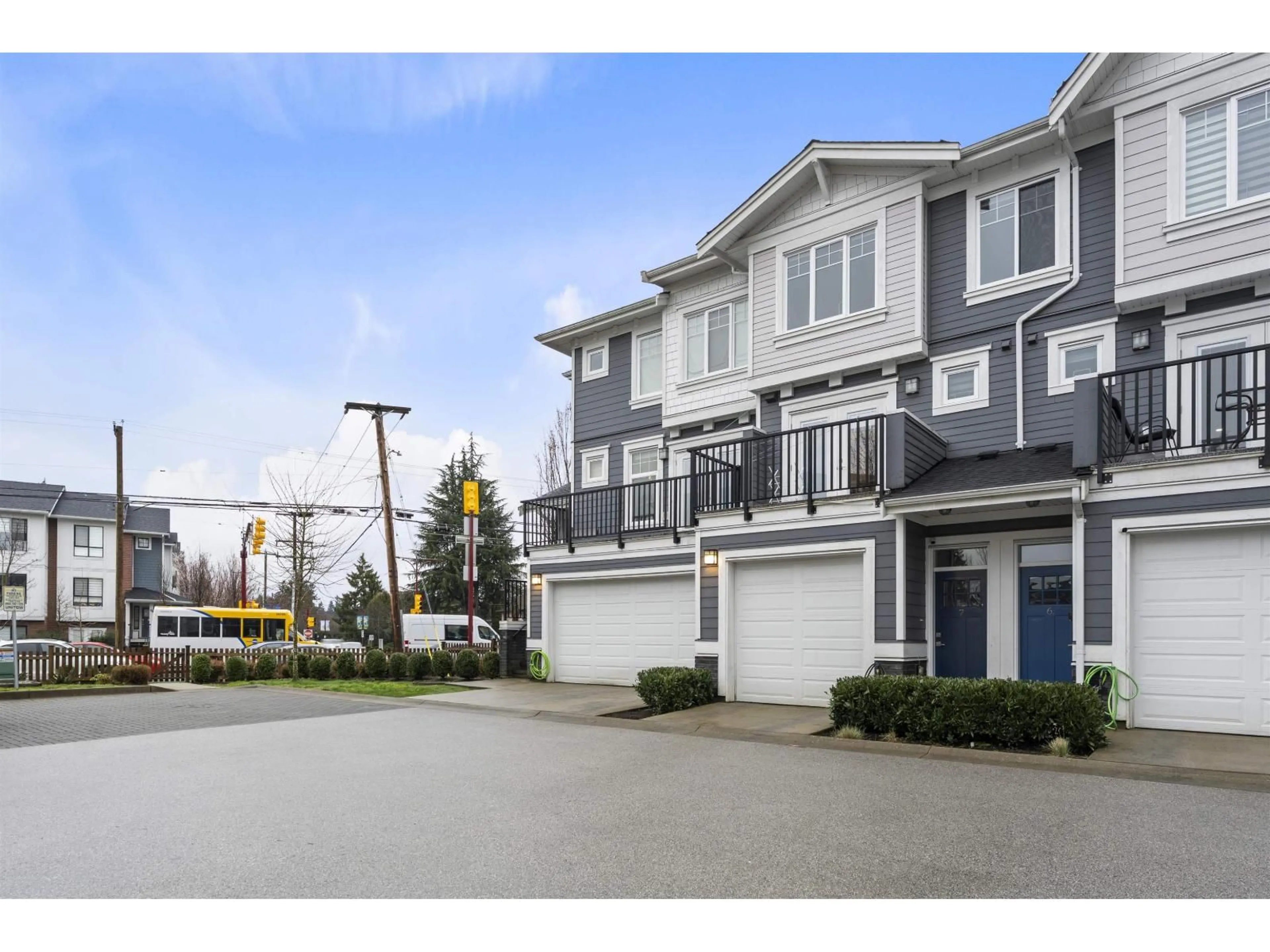 A pic from outside/outdoor area/front of a property/back of a property/a pic from drone, street for 8 - 7167 116 STREET, Delta British Columbia V4E0A6