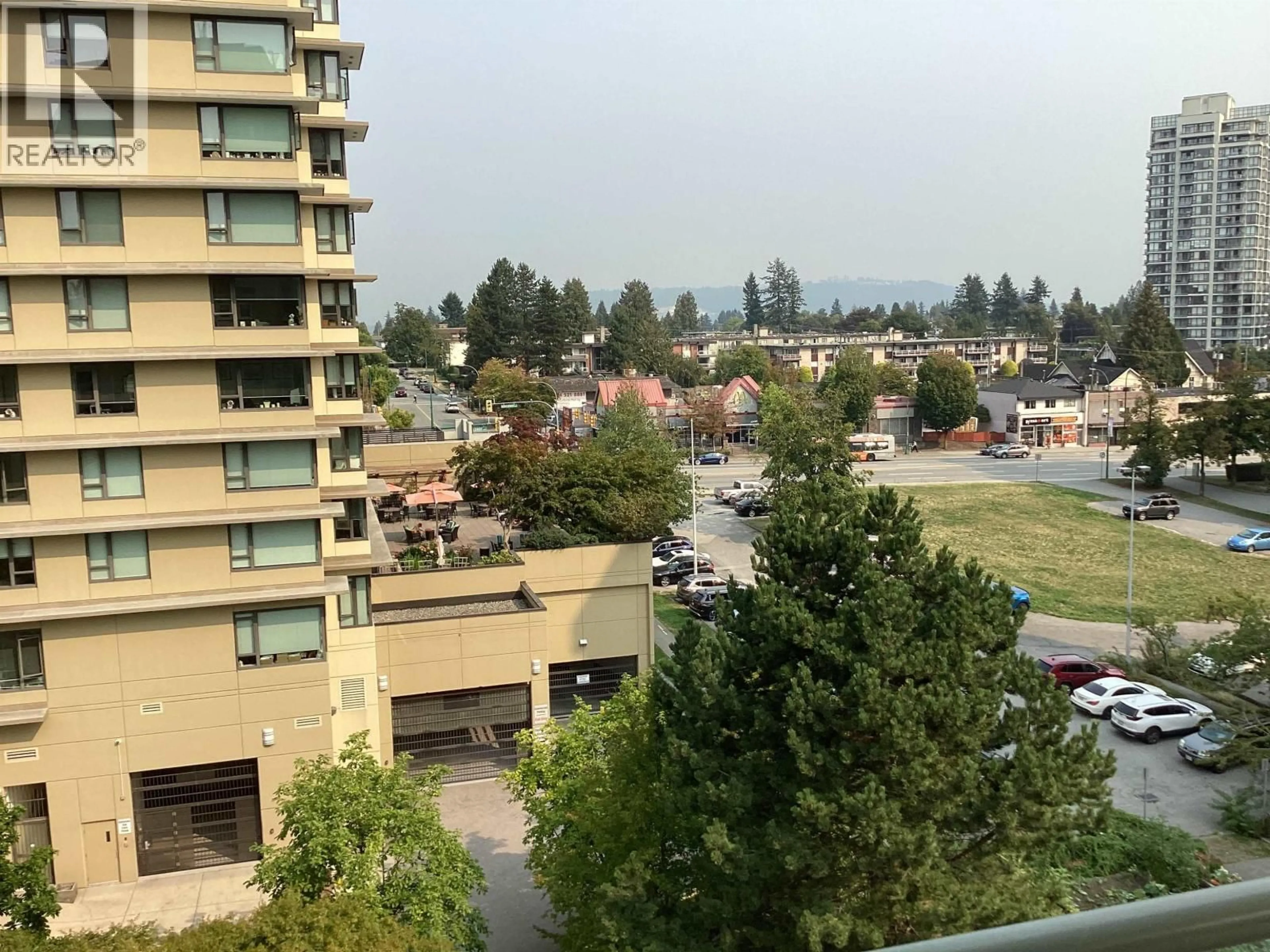 A pic from outside/outdoor area/front of a property/back of a property/a pic from drone, city buildings view from balcony for 840 - 7288 ACORN AVENUE, Burnaby British Columbia V5E4H6