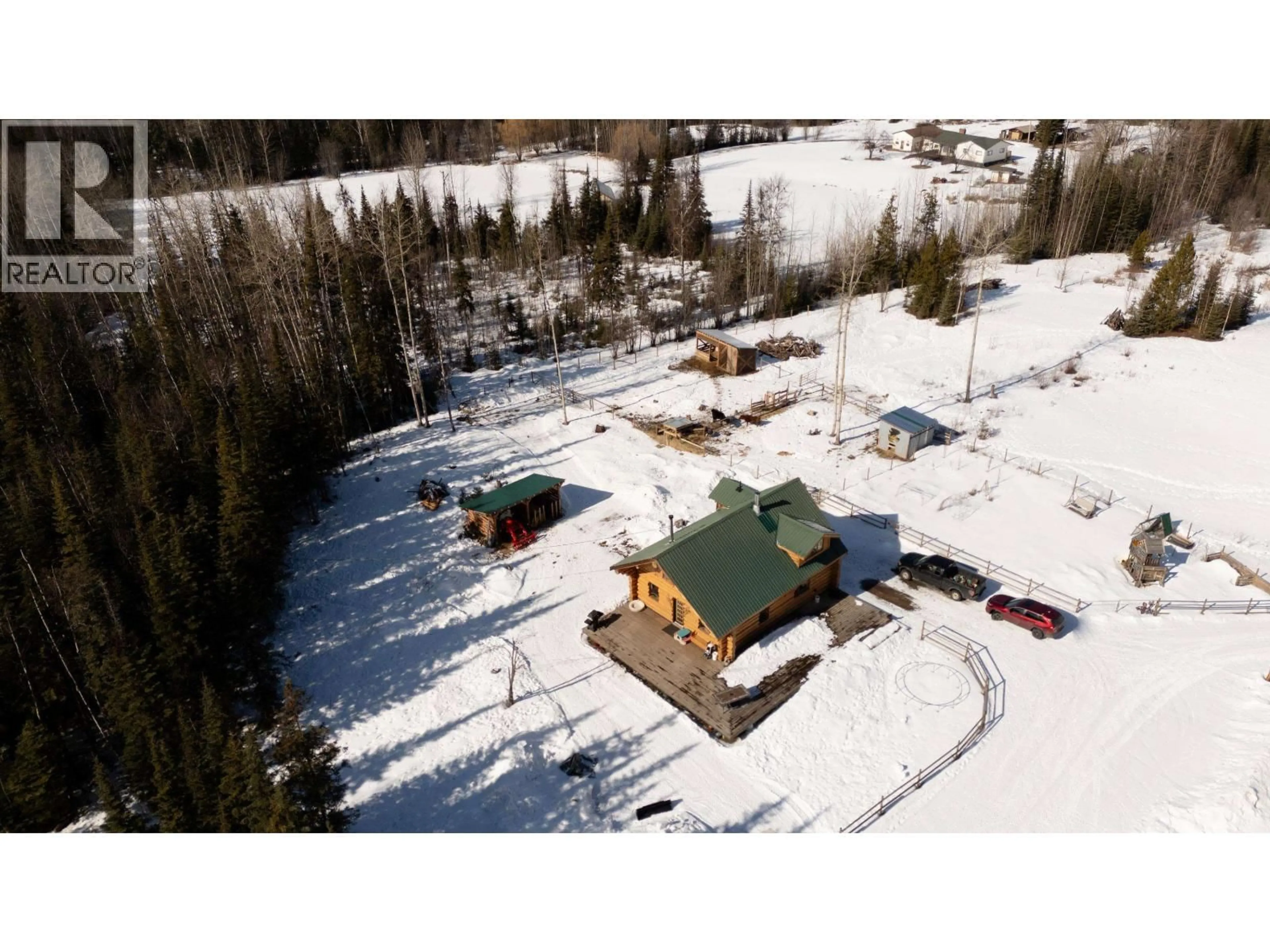 A pic from outside/outdoor area/front of a property/back of a property/a pic from drone, building for 29070 CHIEF LAKE ROAD, Prince George British Columbia V2K5L3