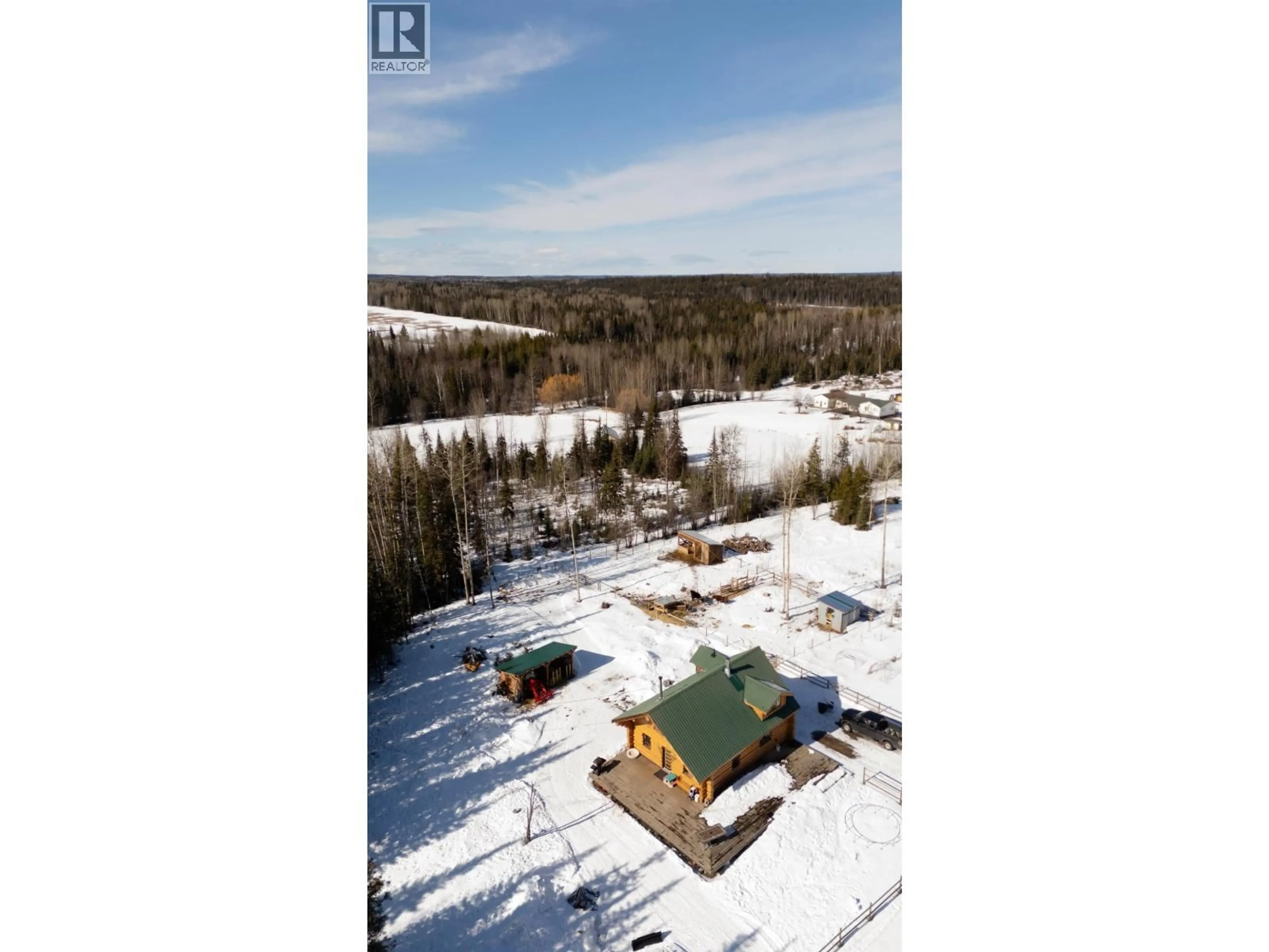 A pic from outside/outdoor area/front of a property/back of a property/a pic from drone, unknown for 29070 CHIEF LAKE ROAD, Prince George British Columbia V2K5L3