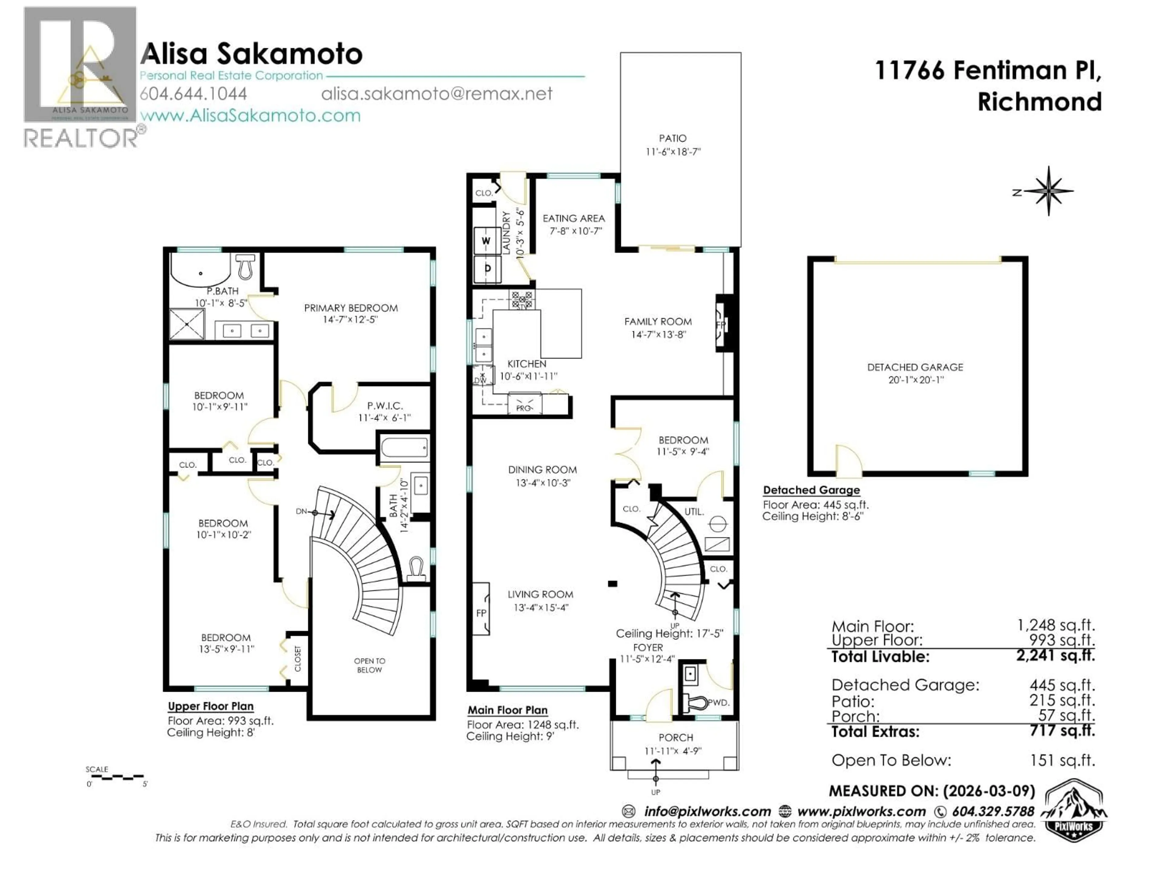 Floor plan for 11766 FENTIMAN PLACE, Richmond British Columbia V7E6M6