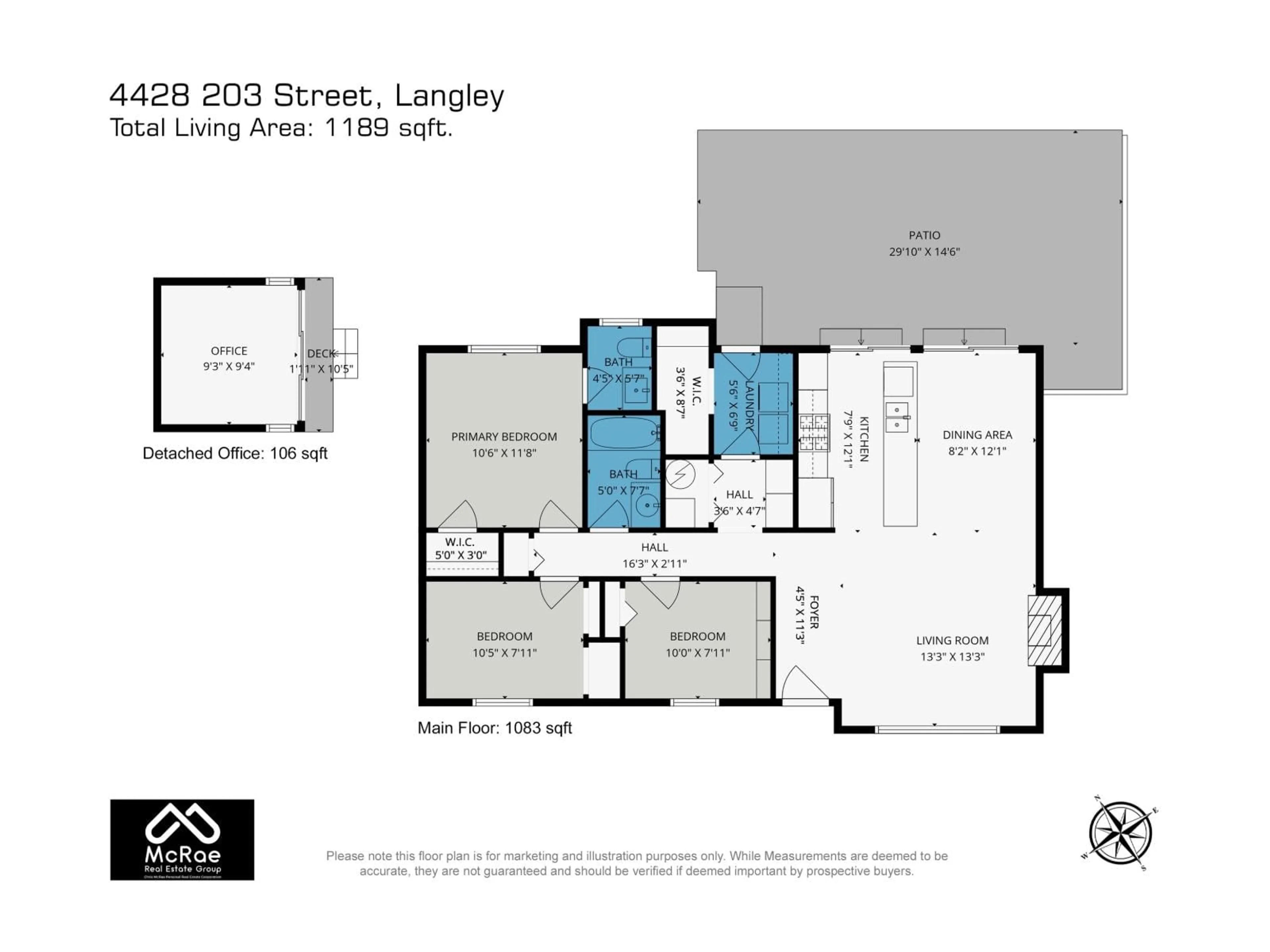 Floor plan for 4428 203 STREET, Langley British Columbia V3A6P7