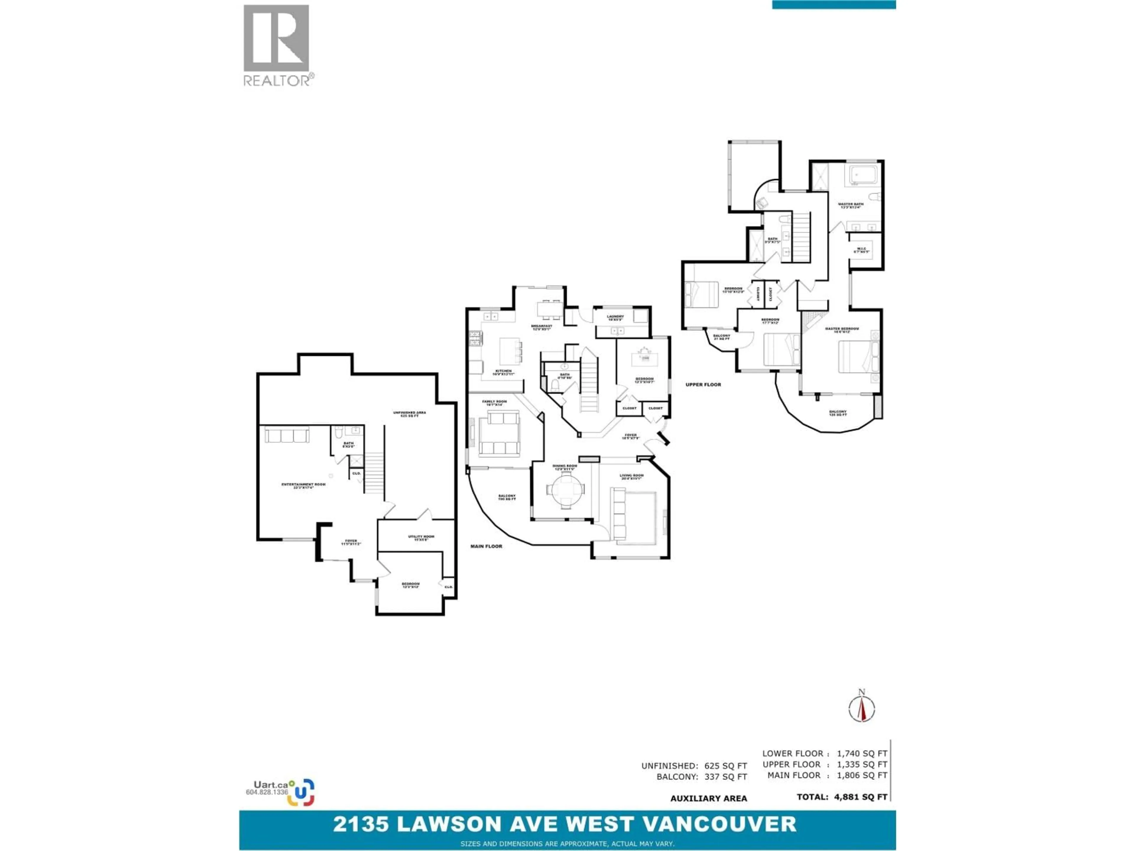 Floor plan for 2135 LAWSON AVENUE, West Vancouver British Columbia V7V2E1