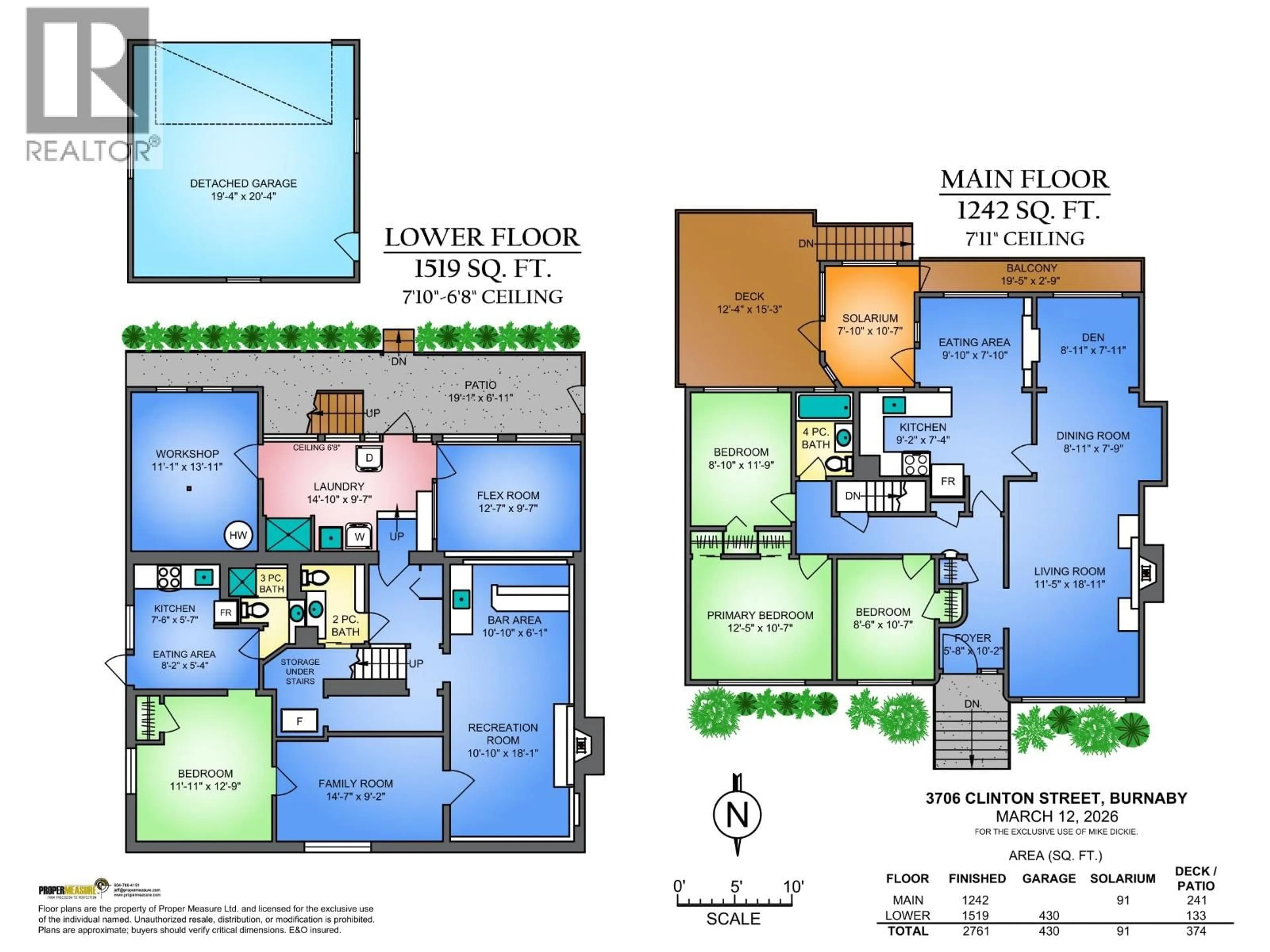 Floor plan for 3706 CLINTON STREET, Burnaby British Columbia V5J2J8