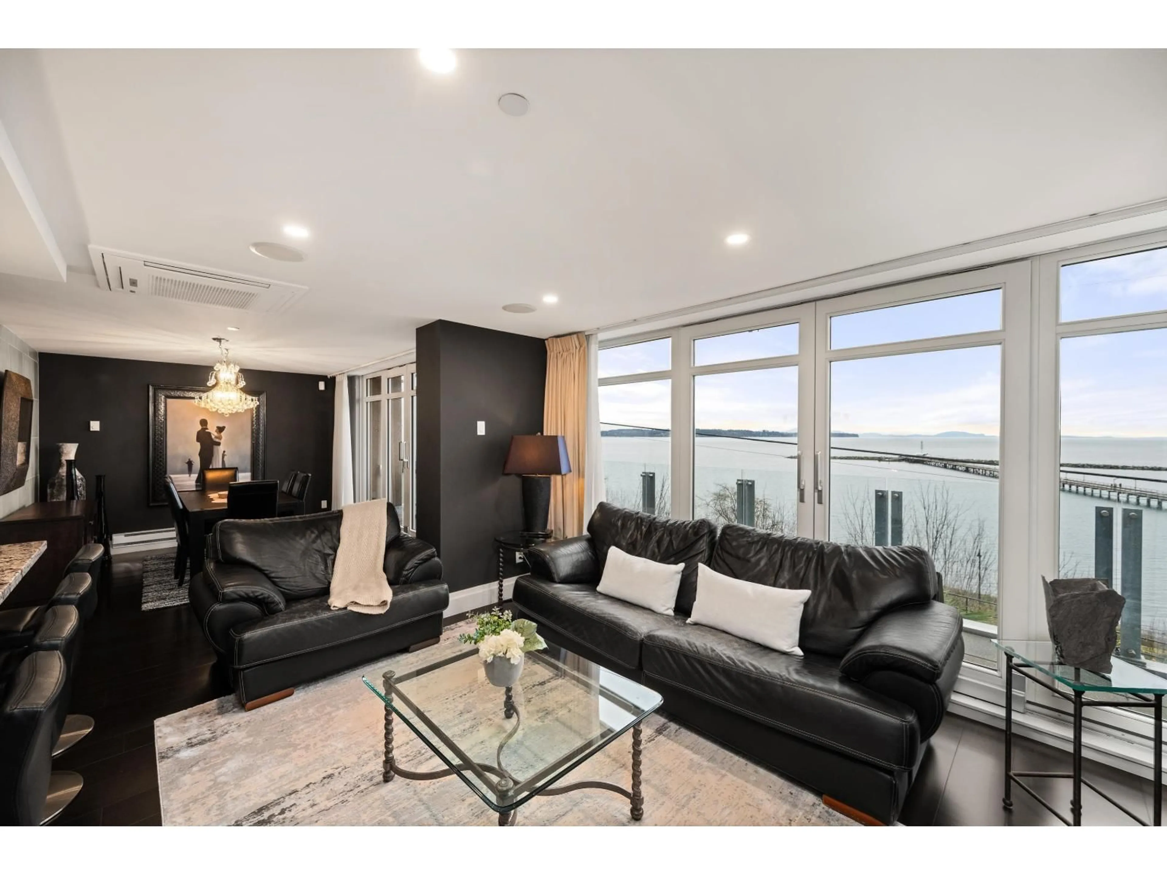 Living room with furniture, unknown for 201 - 15097 MARINE DRIVE, White Rock British Columbia V4B1C5