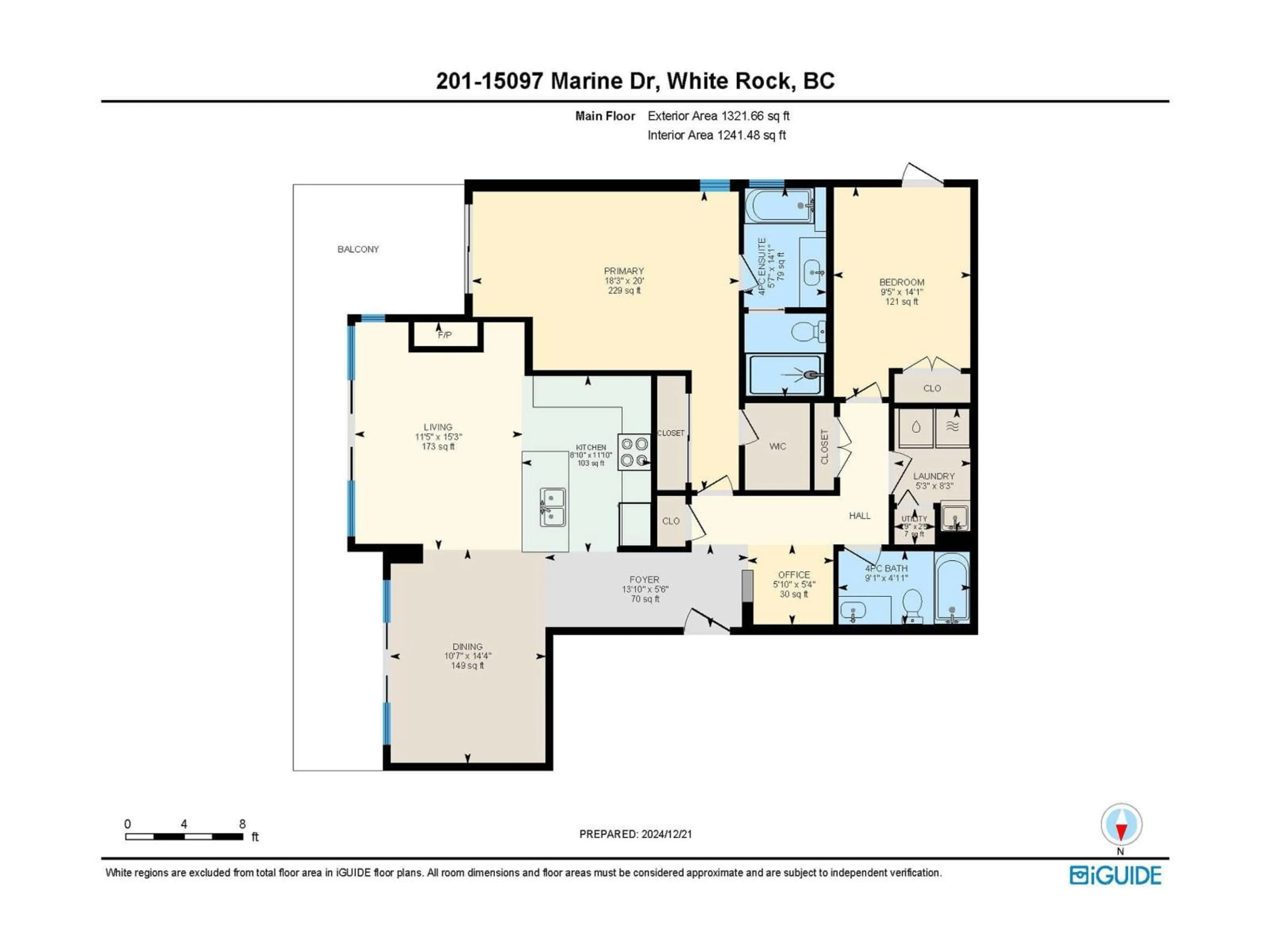 Floor plan for 201 - 15097 MARINE DRIVE, White Rock British Columbia V4B1C5