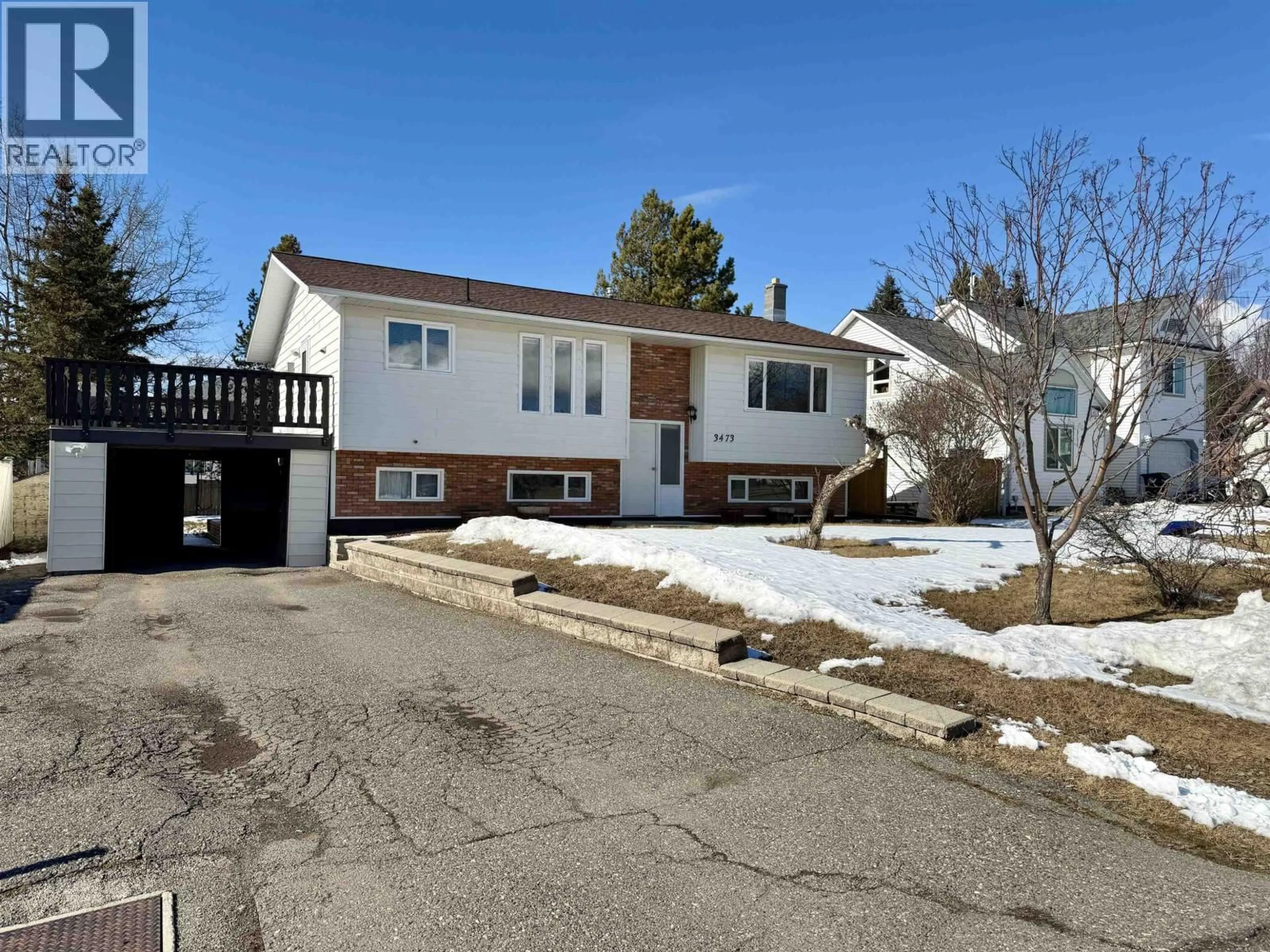 Home with vinyl exterior material, street for 3473 HAWES PLACE, Vanderhoof British Columbia V0J3A2