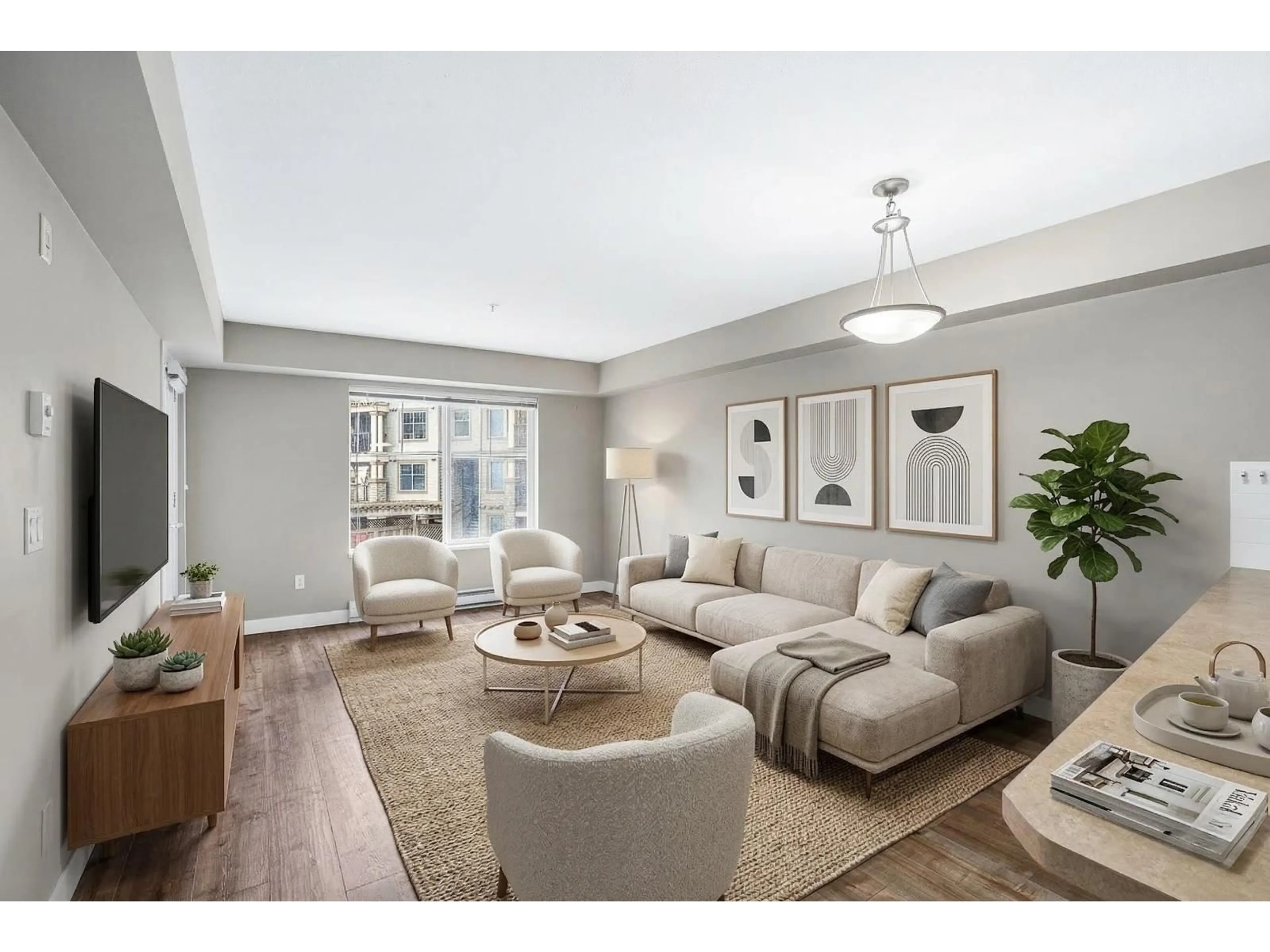 Living room with furniture, unknown for 201 - 45559 YALE ROAD, Chilliwack British Columbia V2P0B1