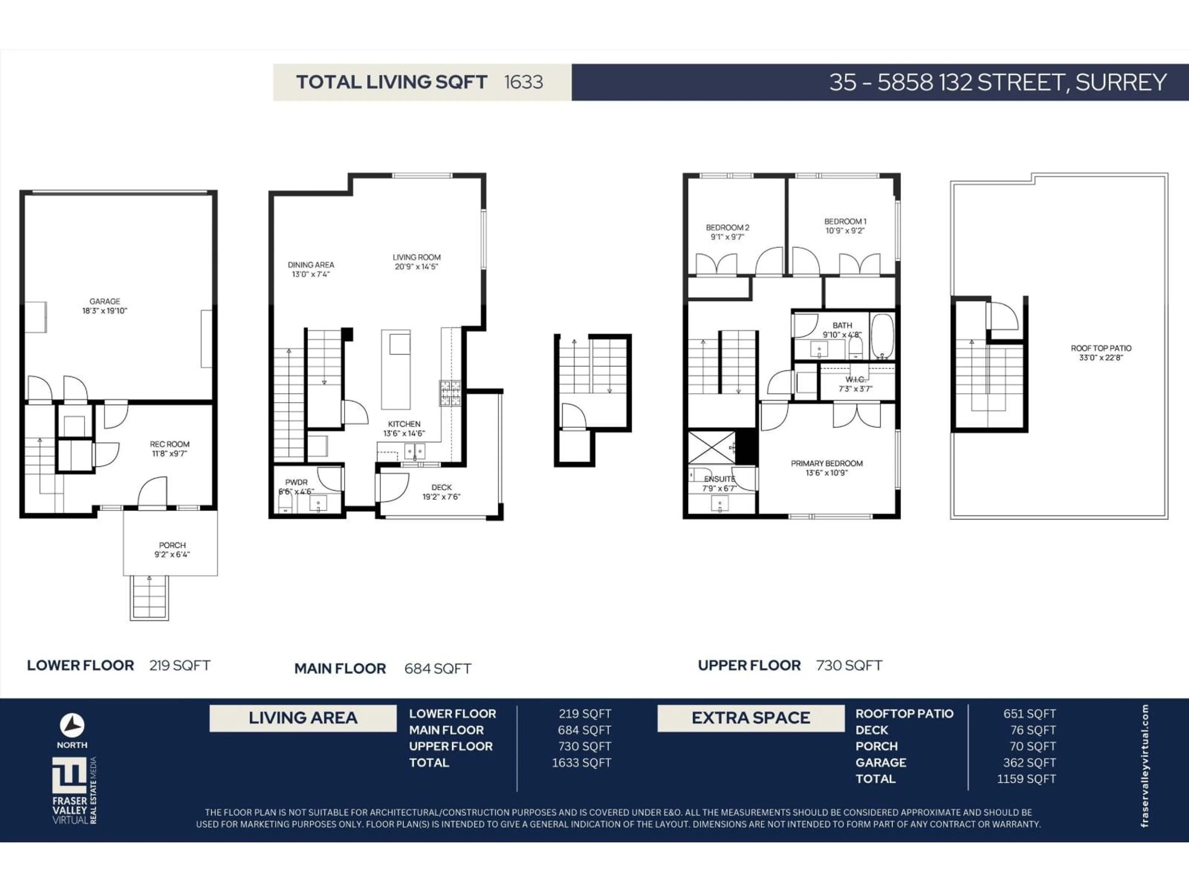 Floor plan for 35 - 5858 132 STREET, Surrey British Columbia V3X1N1