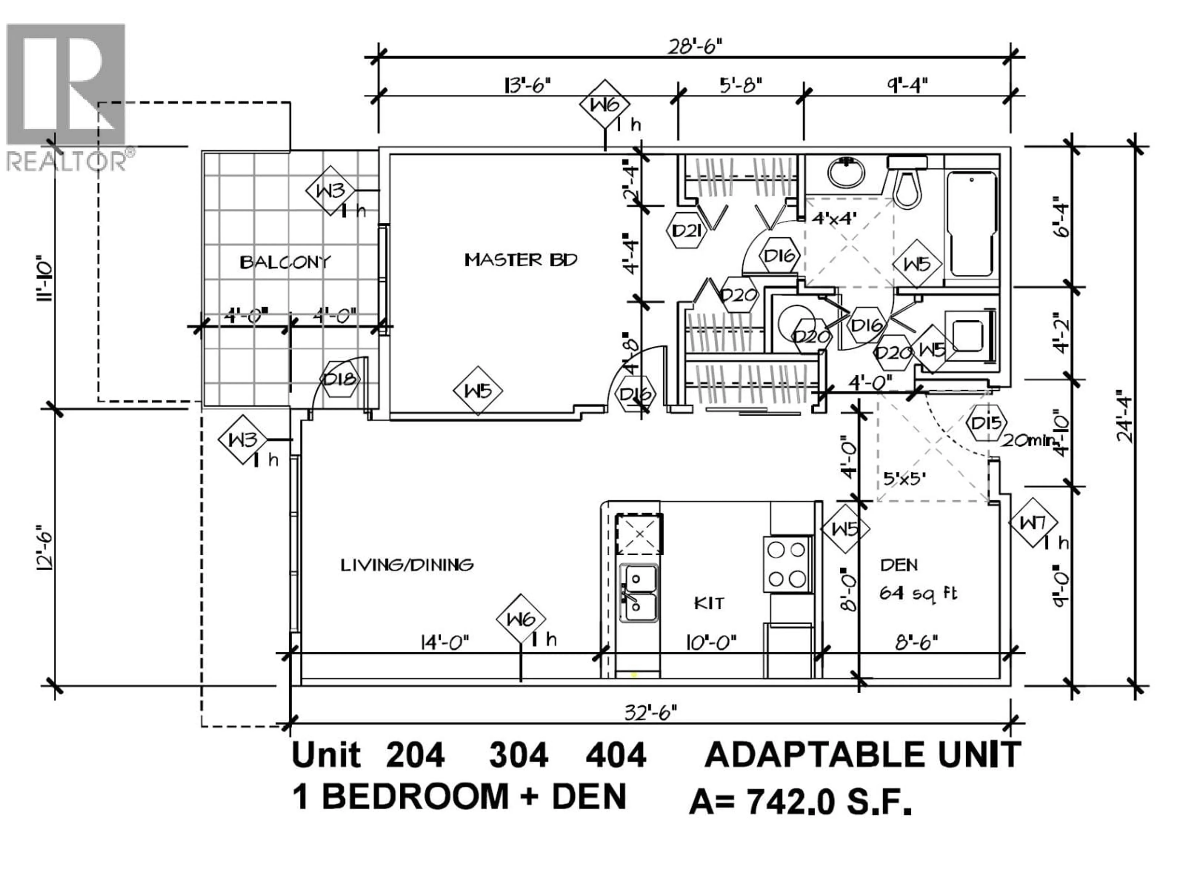 Floor plan for 401 - 2368 SHAUGHNESSY, Coquitlam British Columbia V3C3E3
