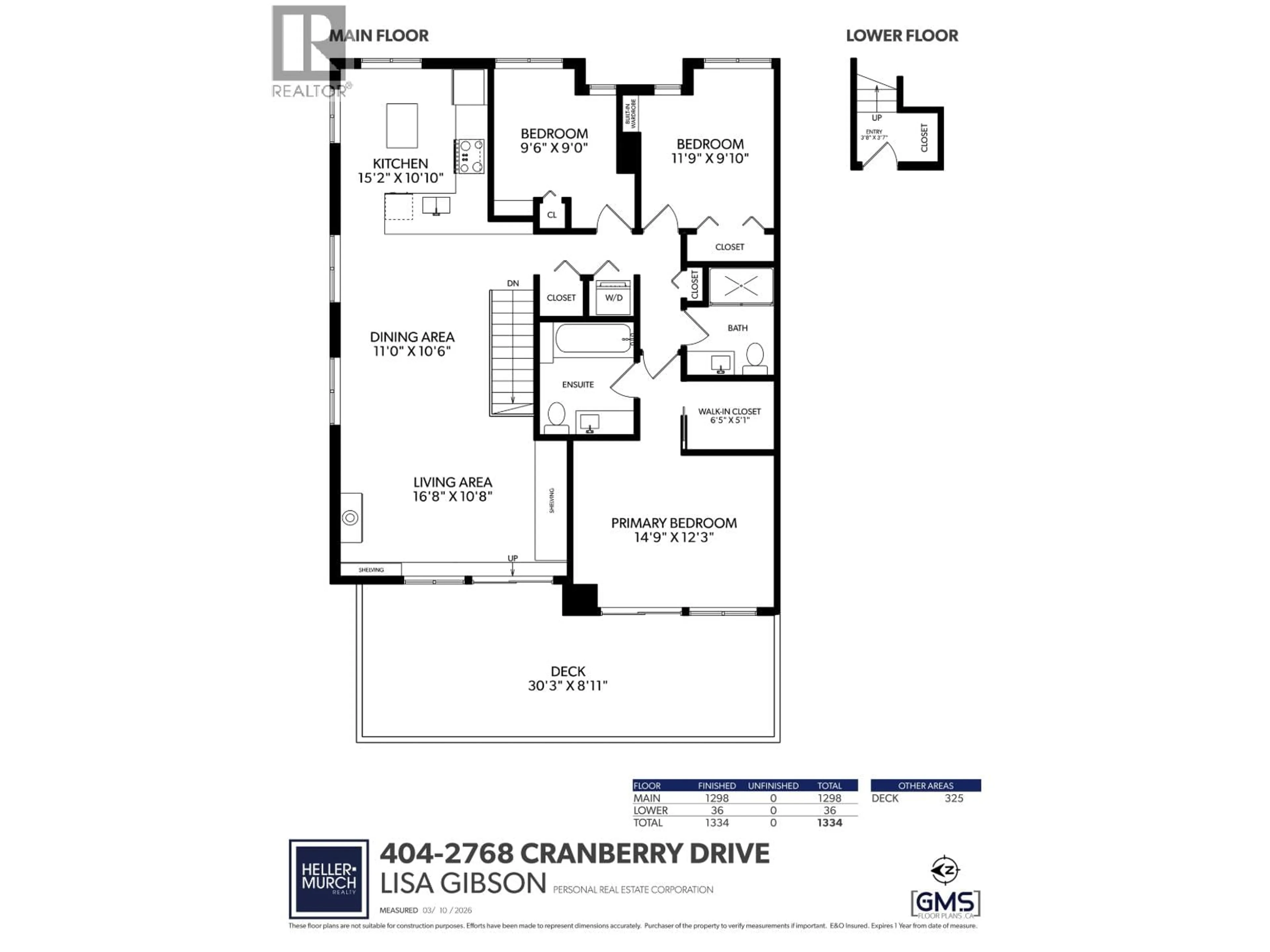 Floor plan for 404 - 2768 CRANBERRY DRIVE, Vancouver British Columbia V6K4V1