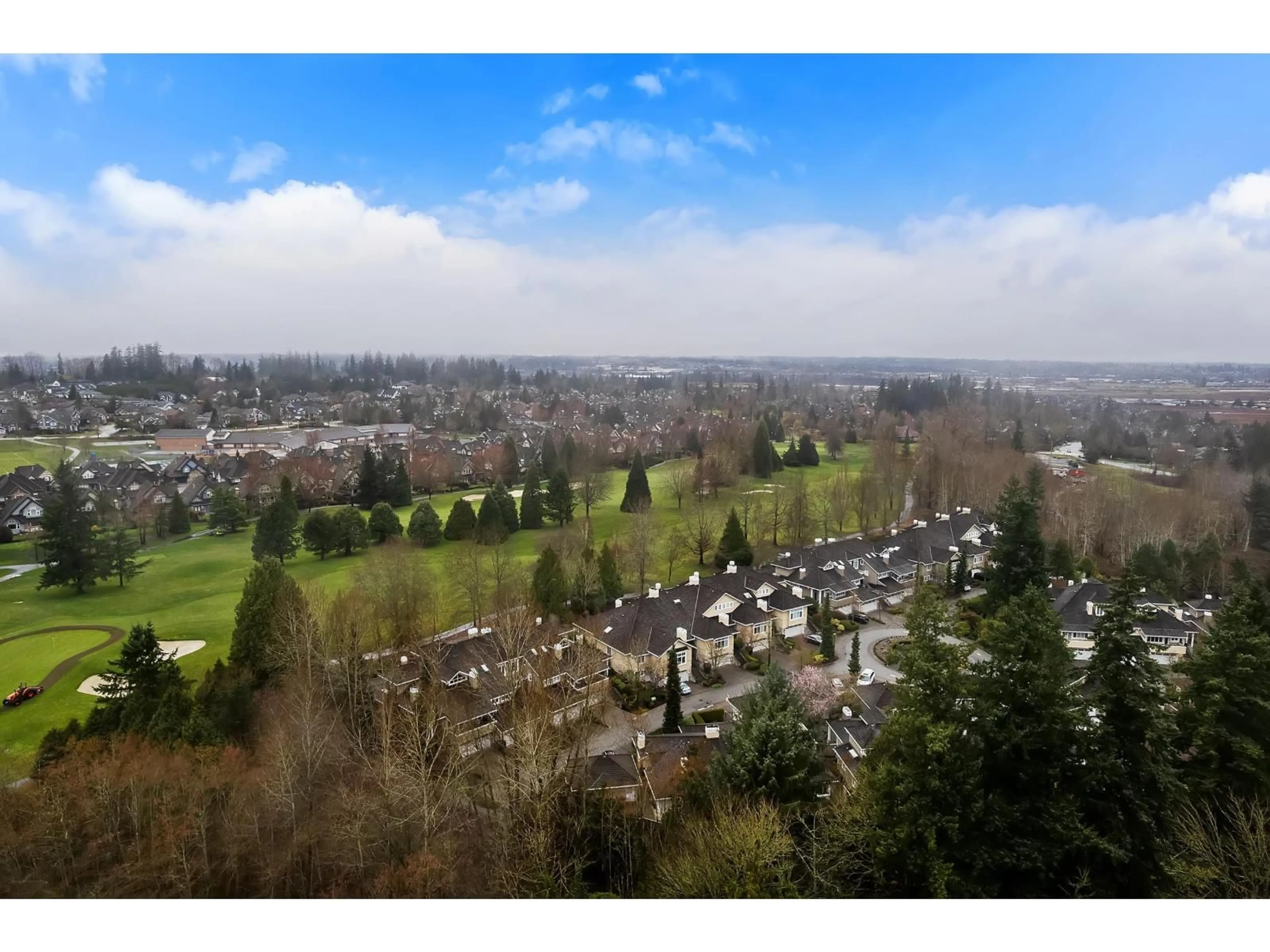 A pic from outside/outdoor area/front of a property/back of a property/a pic from drone, mountain view for 66 - 3355 MORGAN CREEK WAY, Surrey British Columbia V3Z0J9