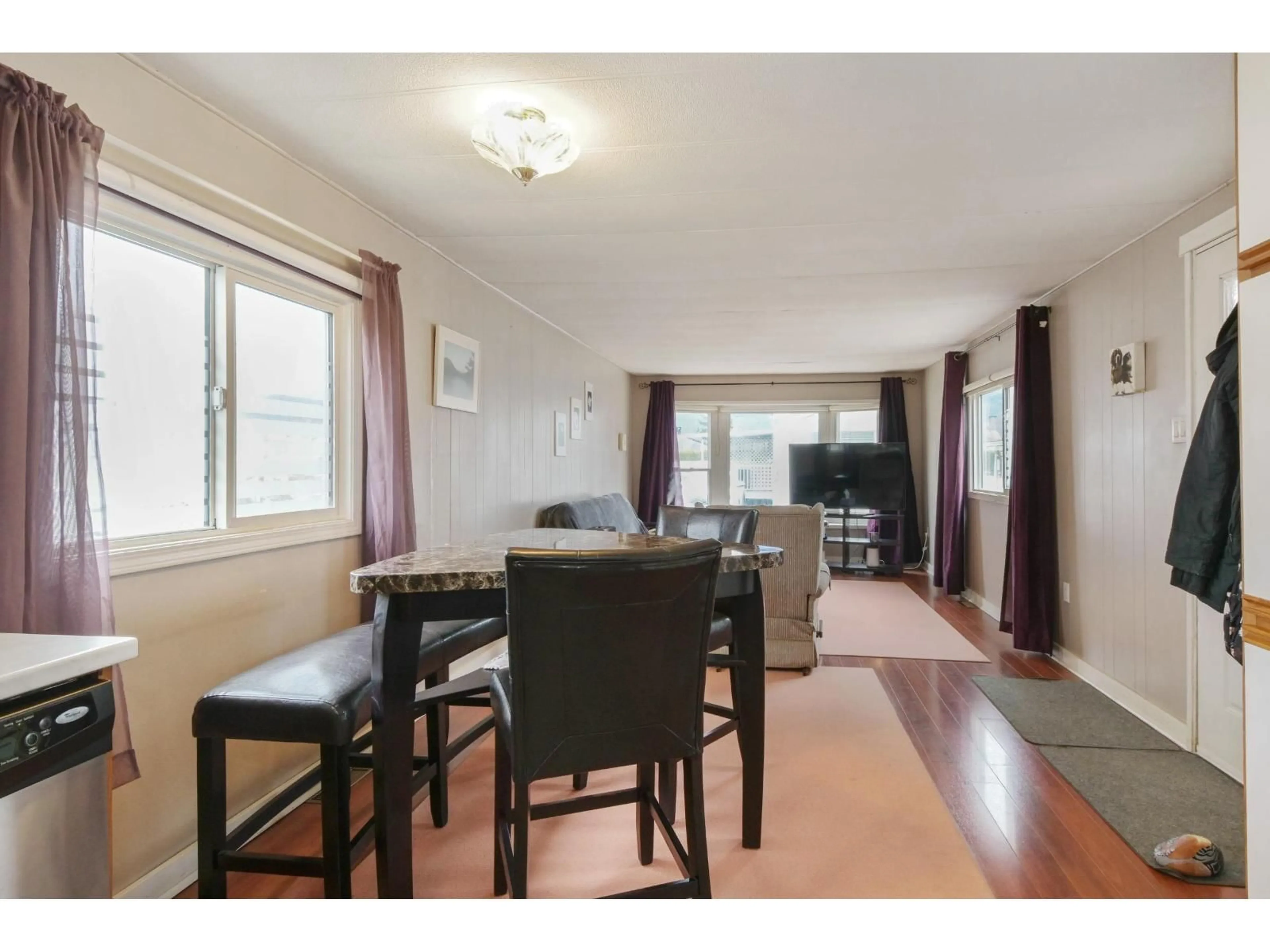 Dining room, wood/laminate floor for 12 - 6900 INKMAN ROAD, Agassiz British Columbia V0M1A1