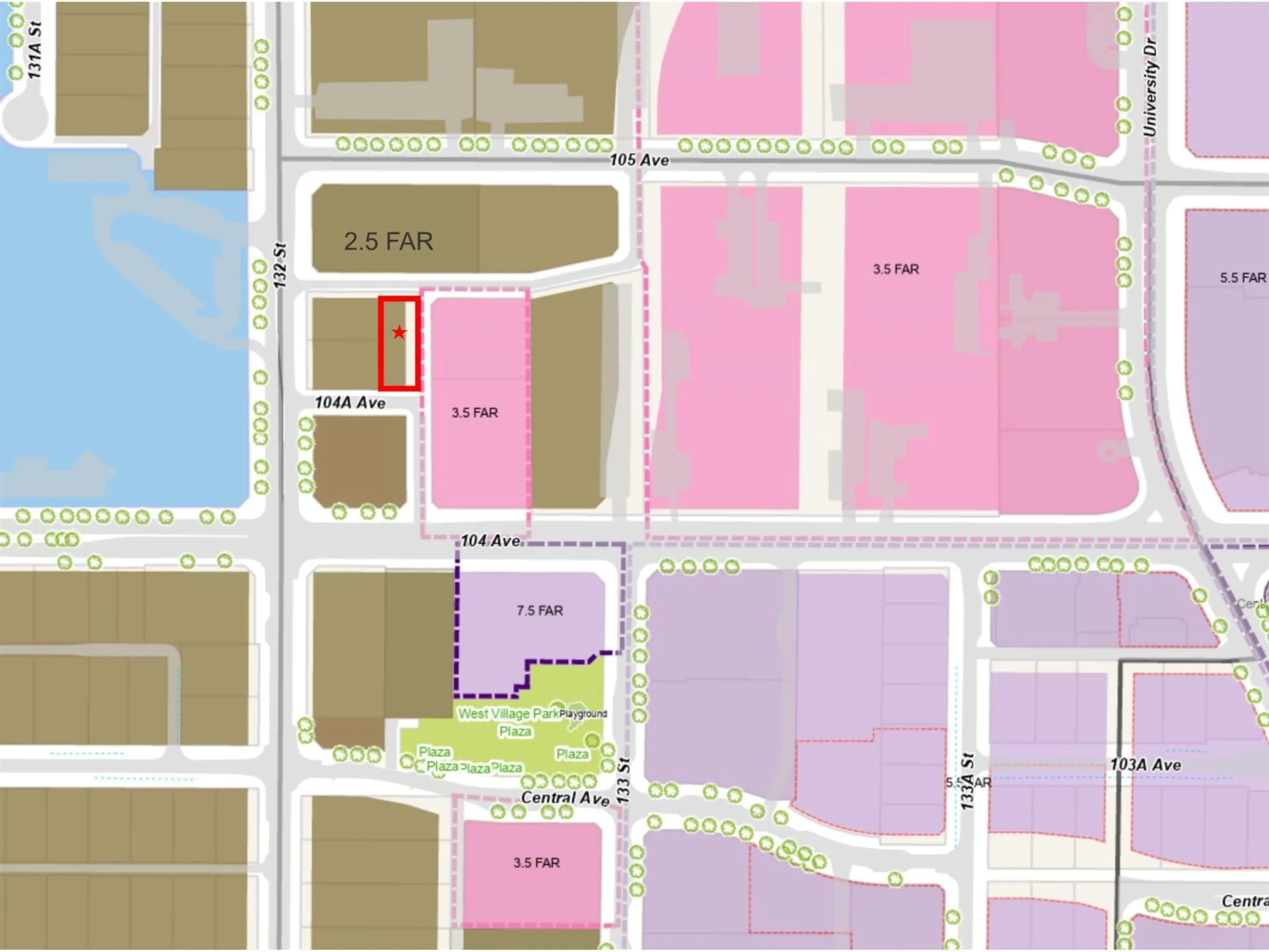 Picture of a map for 13231 104A AVENUE, Surrey British Columbia V3T1Y6