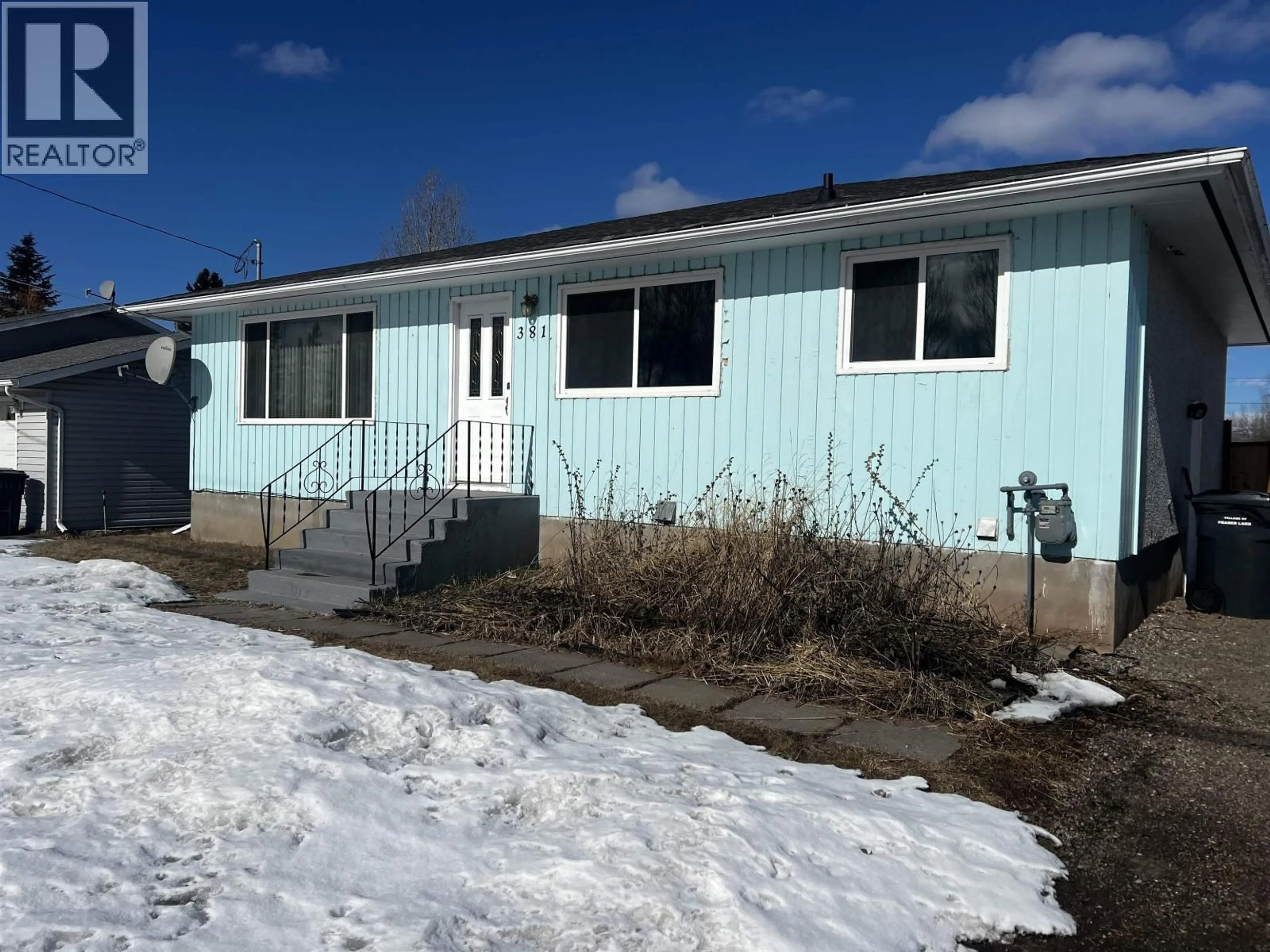 Home with vinyl exterior material, unknown for 381 ENDAKO AVENUE, Fraser Lake British Columbia V0J1S0