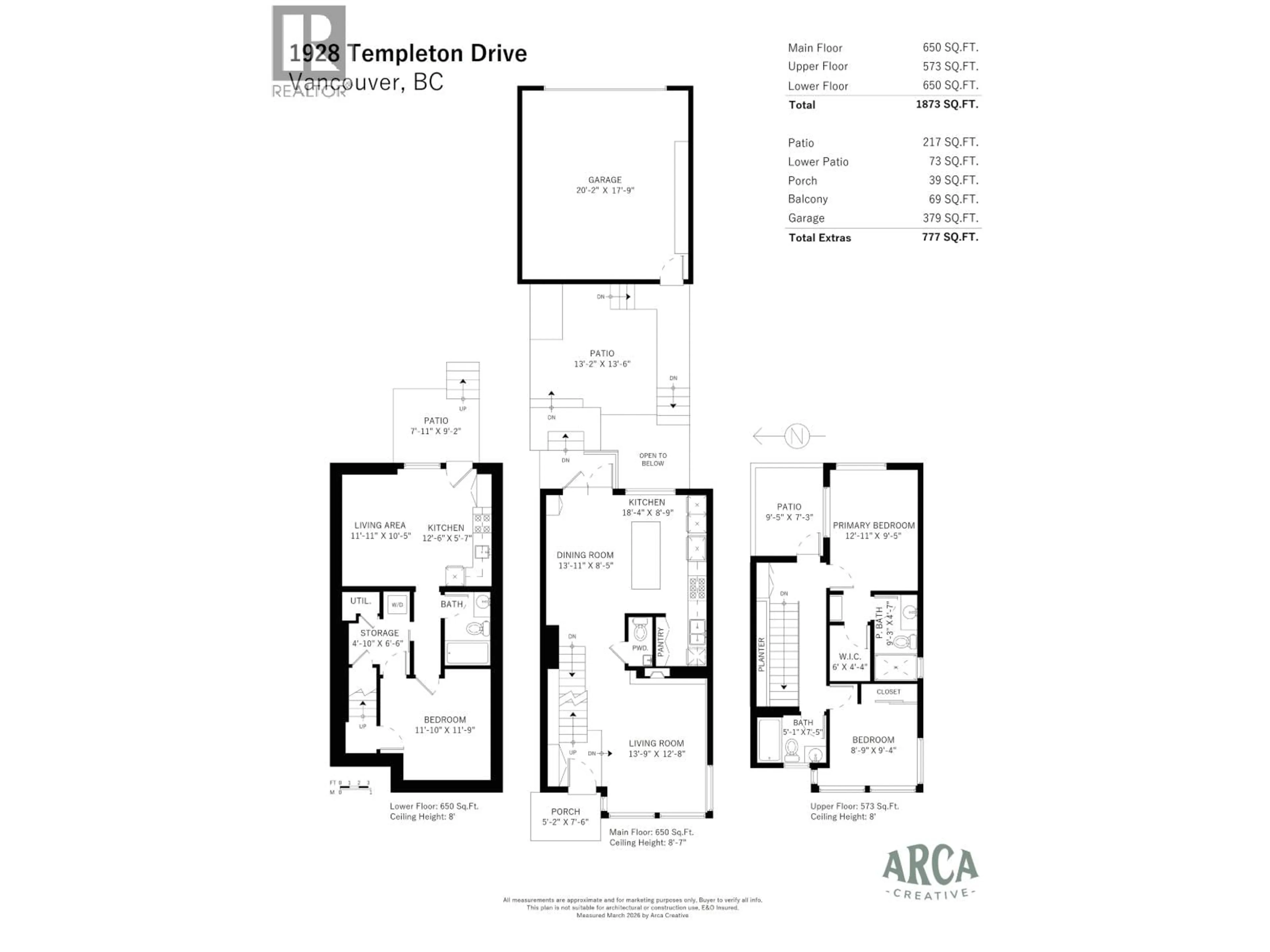Floor plan for 1928 TEMPLETON DRIVE, Vancouver British Columbia V5N4W1