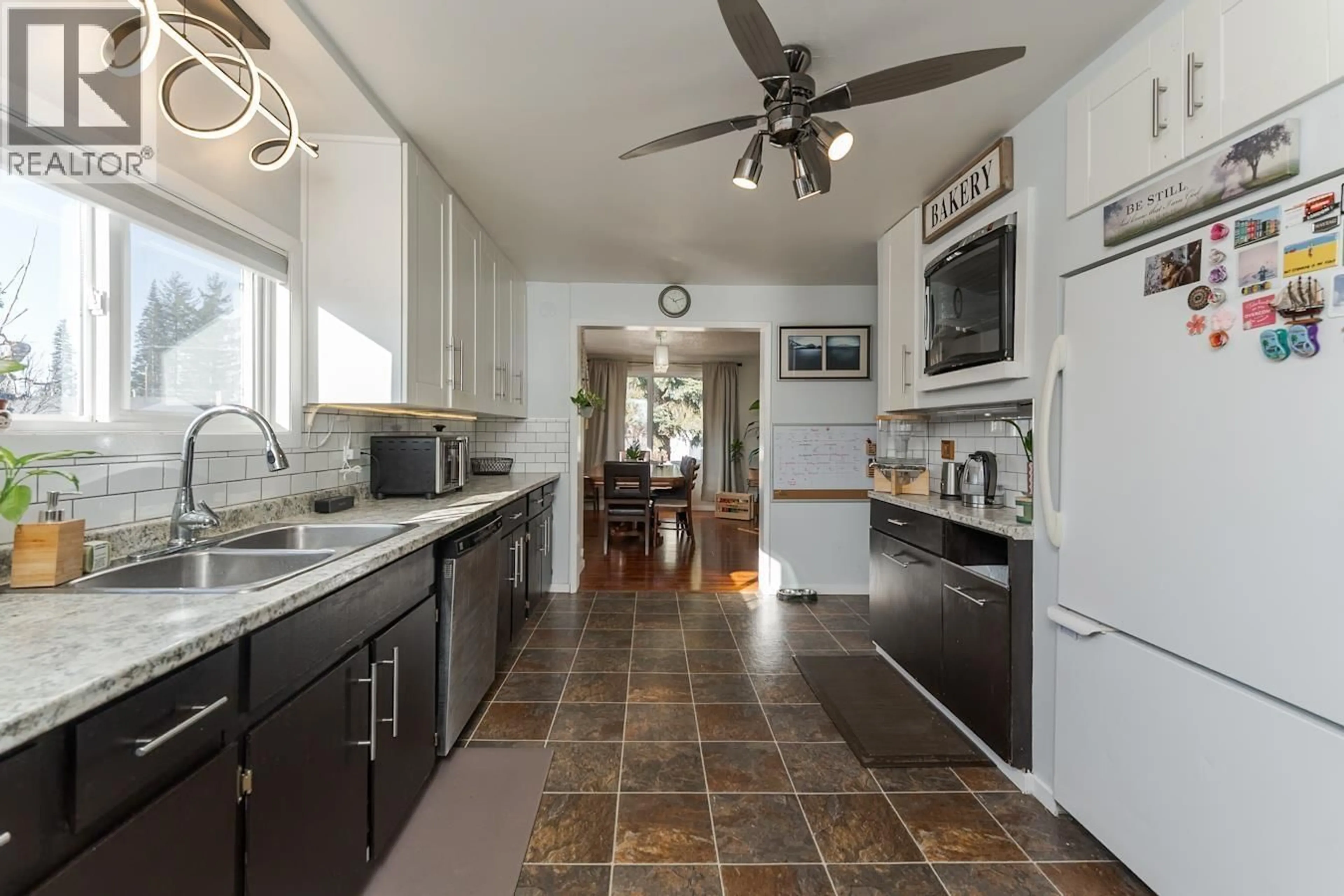 Open concept kitchen, ceramic/tile floor for 1836 HEMLOCK STREET, Prince George British Columbia V2L1J2