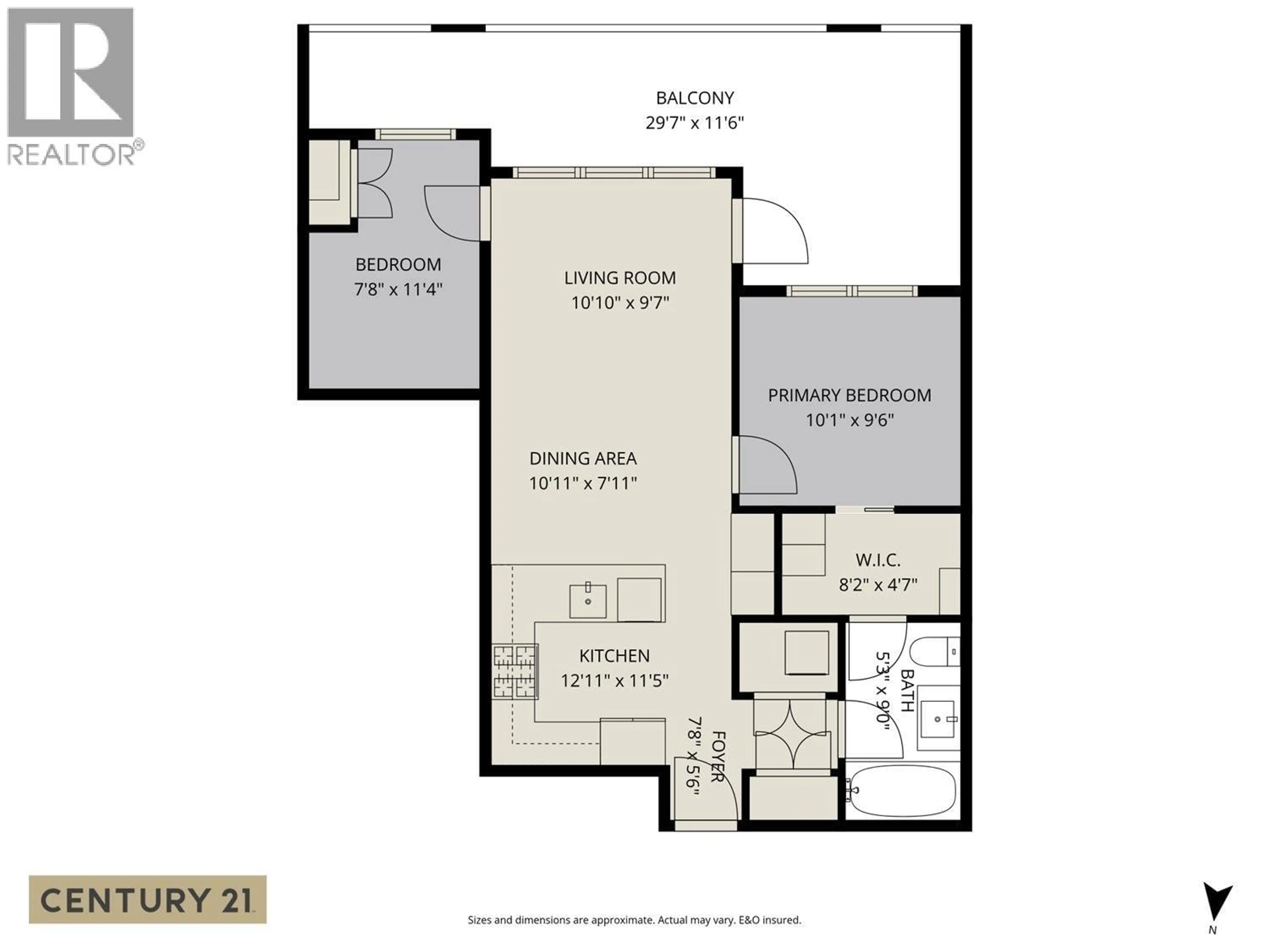 Floor plan for 206 - 603 REGAN AVENUE, Coquitlam British Columbia V3J0K2