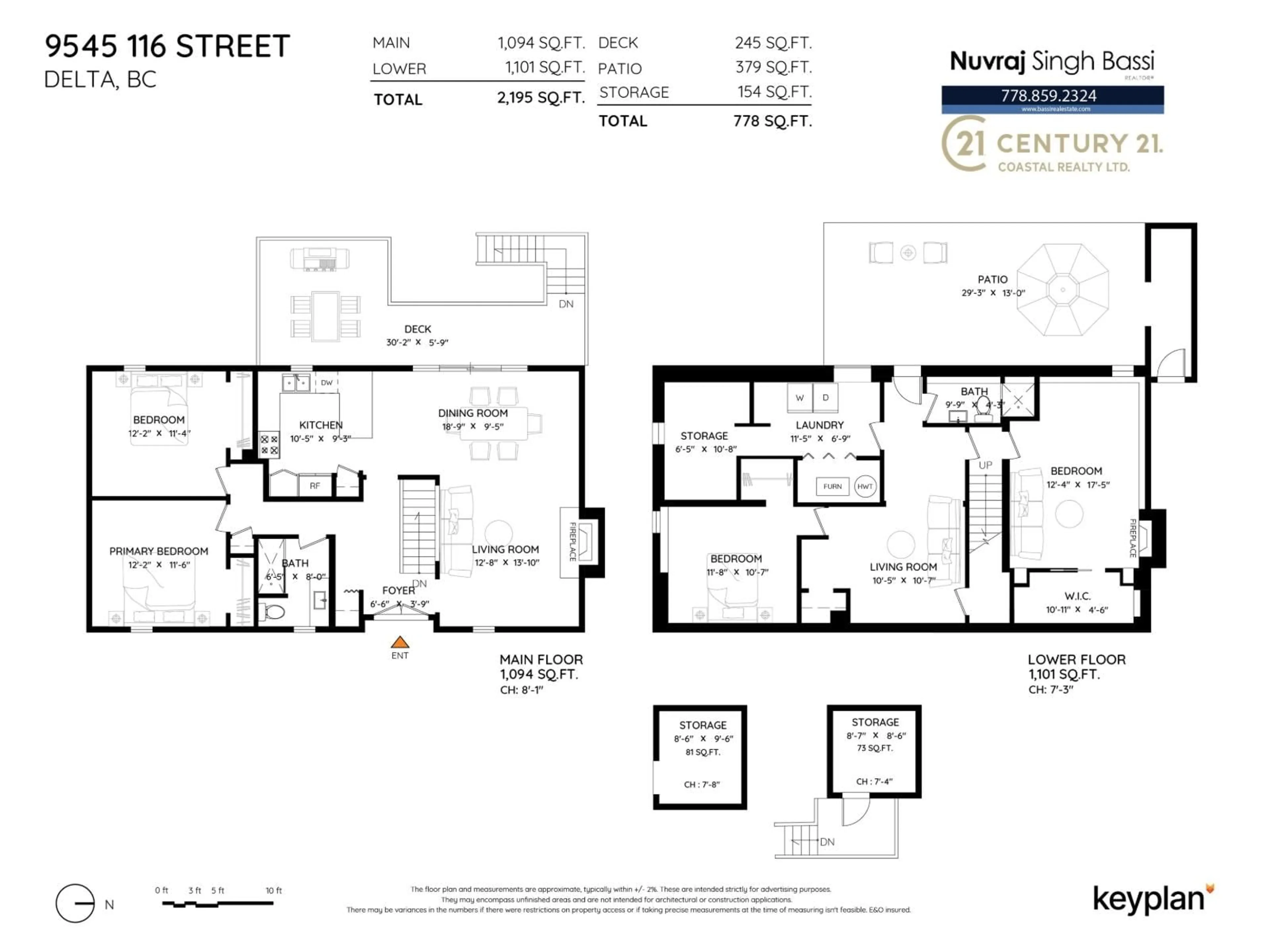 Floor plan for 9545 116 STREET, Delta British Columbia V4C5X2