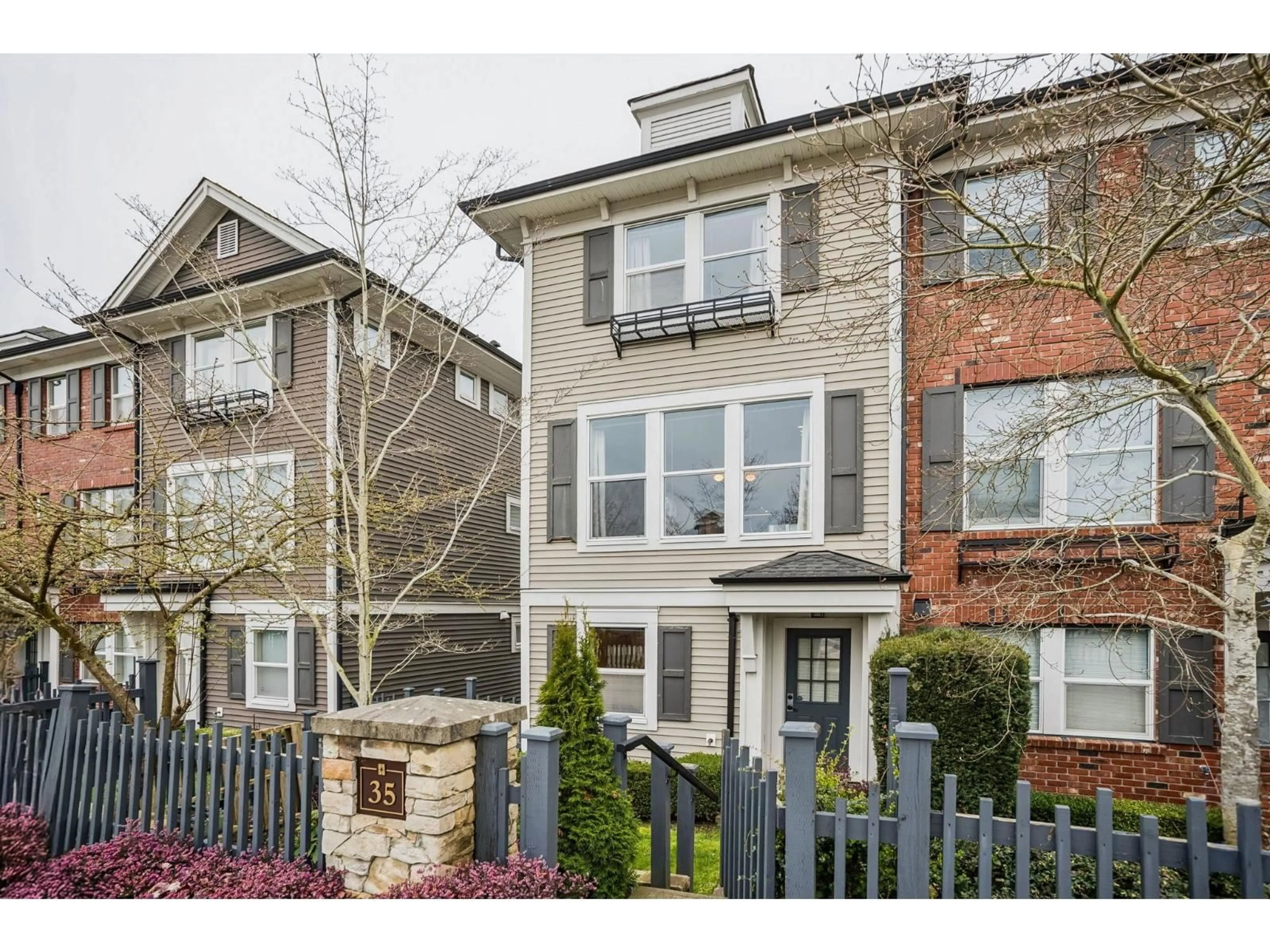 Home with brick exterior material, street for 35 - 10415 DELSOM CRESCENT CRESCENT, Delta British Columbia V4C0B1