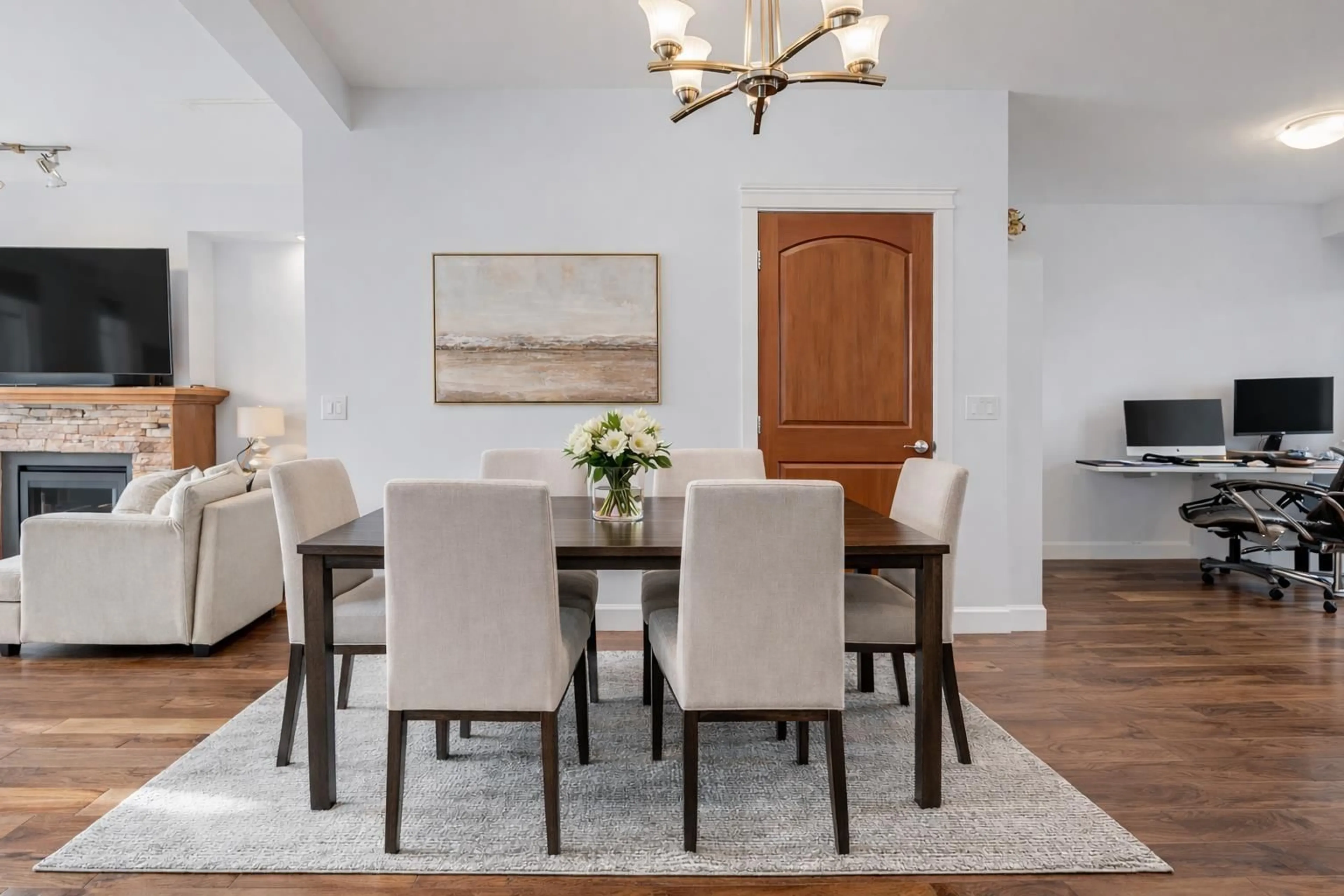 Dining room, wood/laminate floor for 18 - 20738 84 AVENUE, Langley British Columbia V2Y0J6