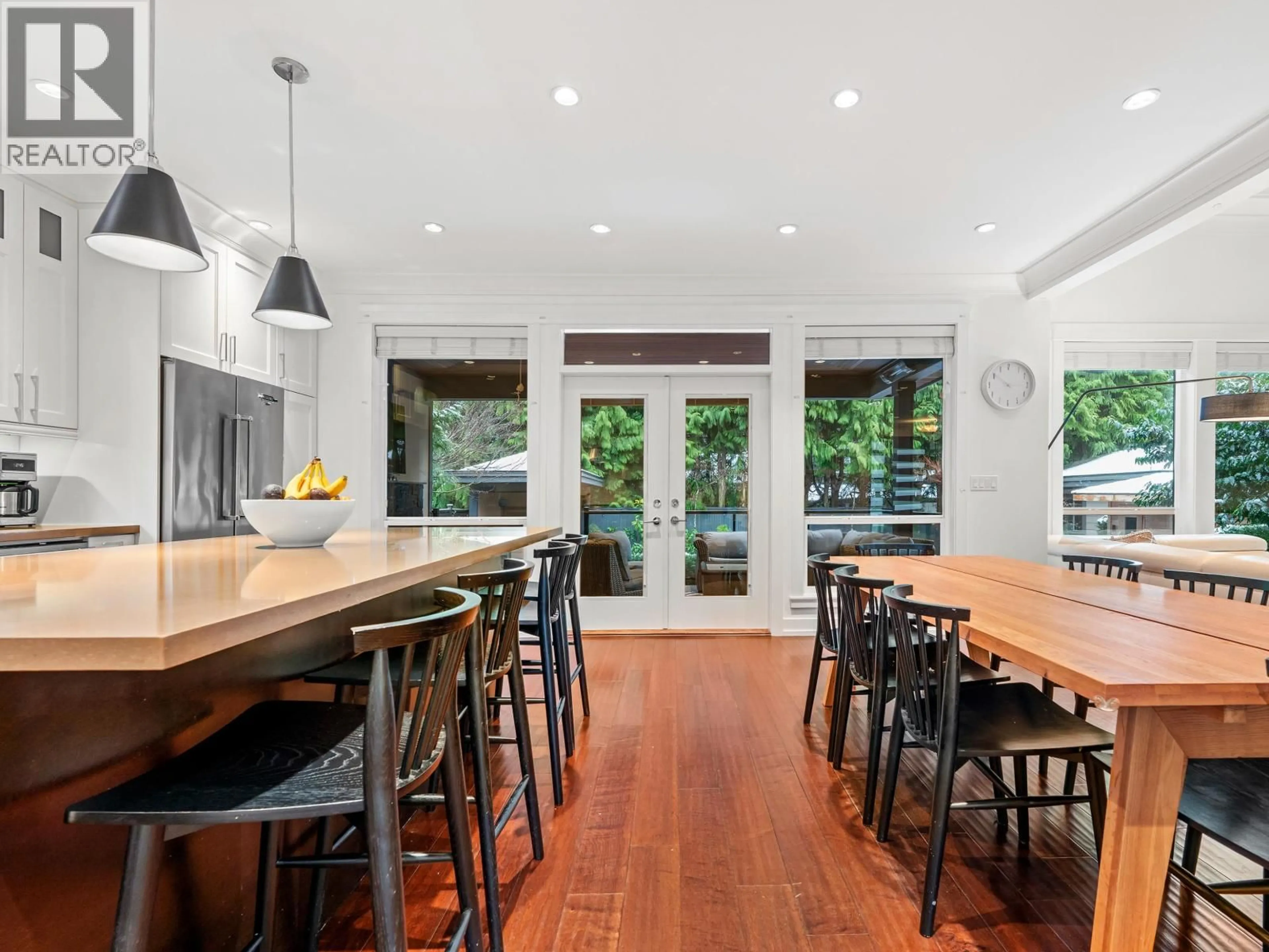 Contemporary kitchen, wood/laminate floor for 3360 BAIRD ROAD, North Vancouver British Columbia V7K2G7