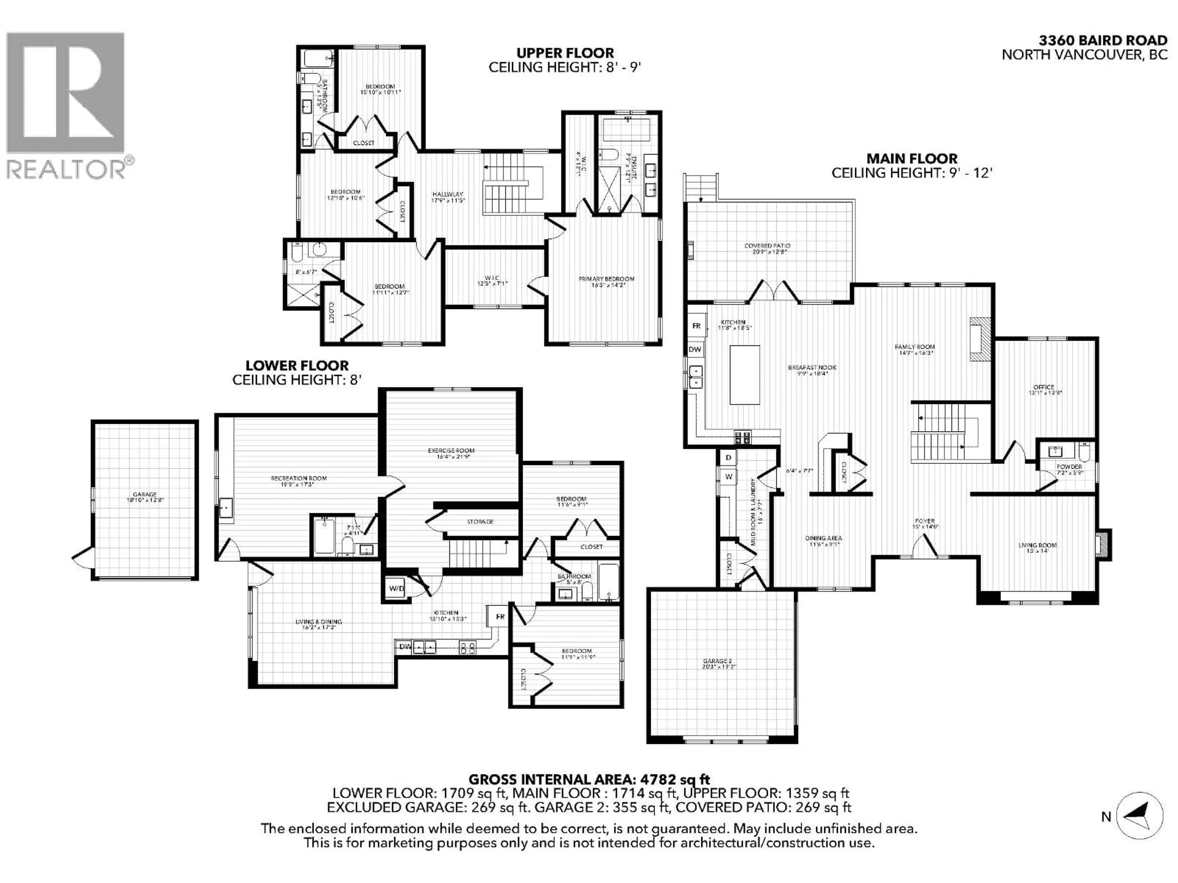 Floor plan for 3360 BAIRD ROAD, North Vancouver British Columbia V7K2G7