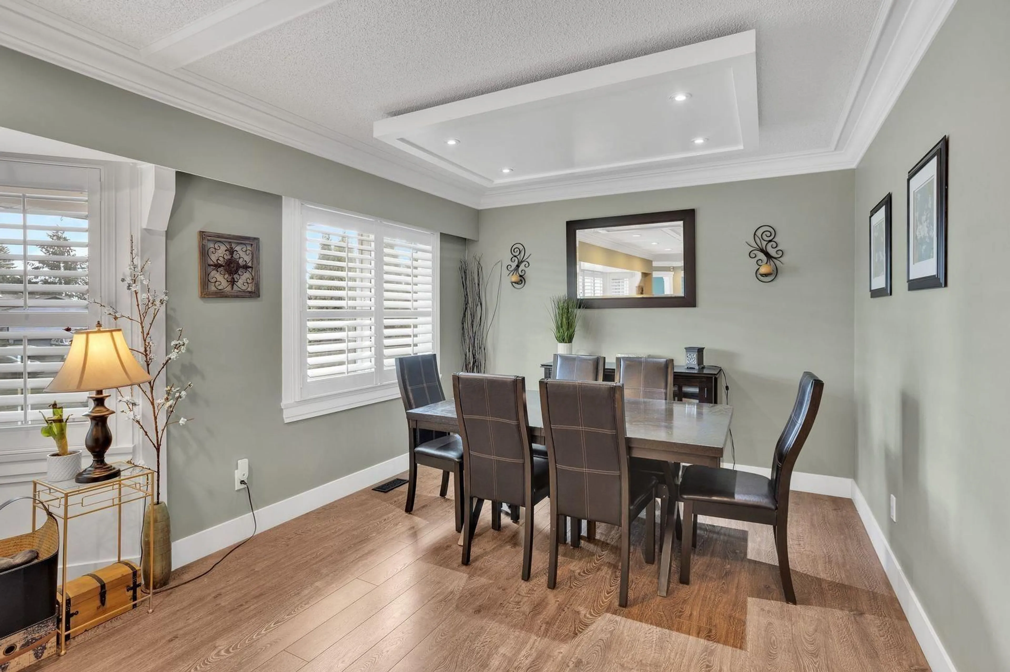 Dining room, wood/laminate floor for 8895 MITCHELL WAY, Delta British Columbia V4C7G7