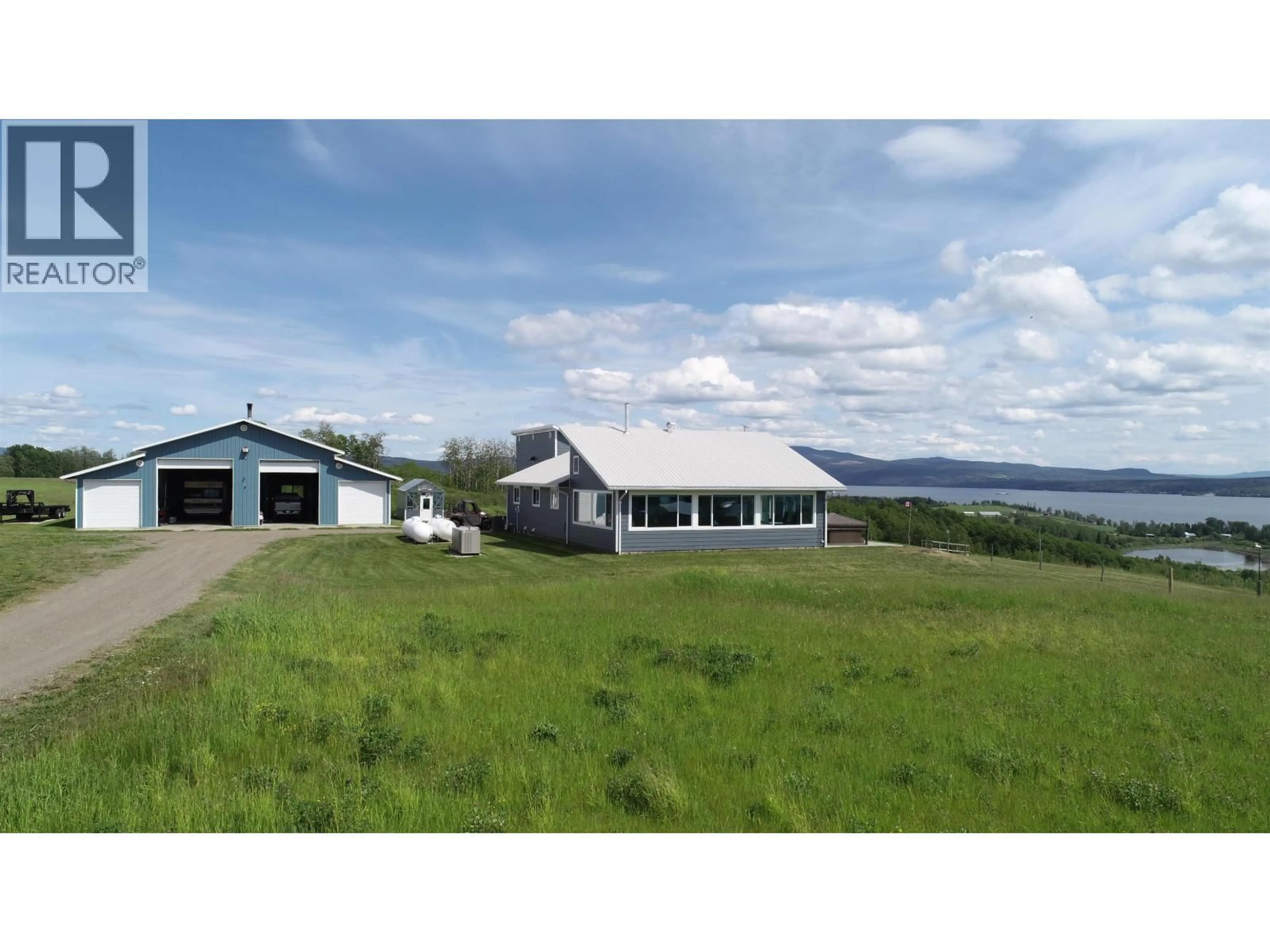 A pic from outside/outdoor area/front of a property/back of a property/a pic from drone, mountain view for 6219 BROWN ROAD, Burns Lake British Columbia V0J1E2