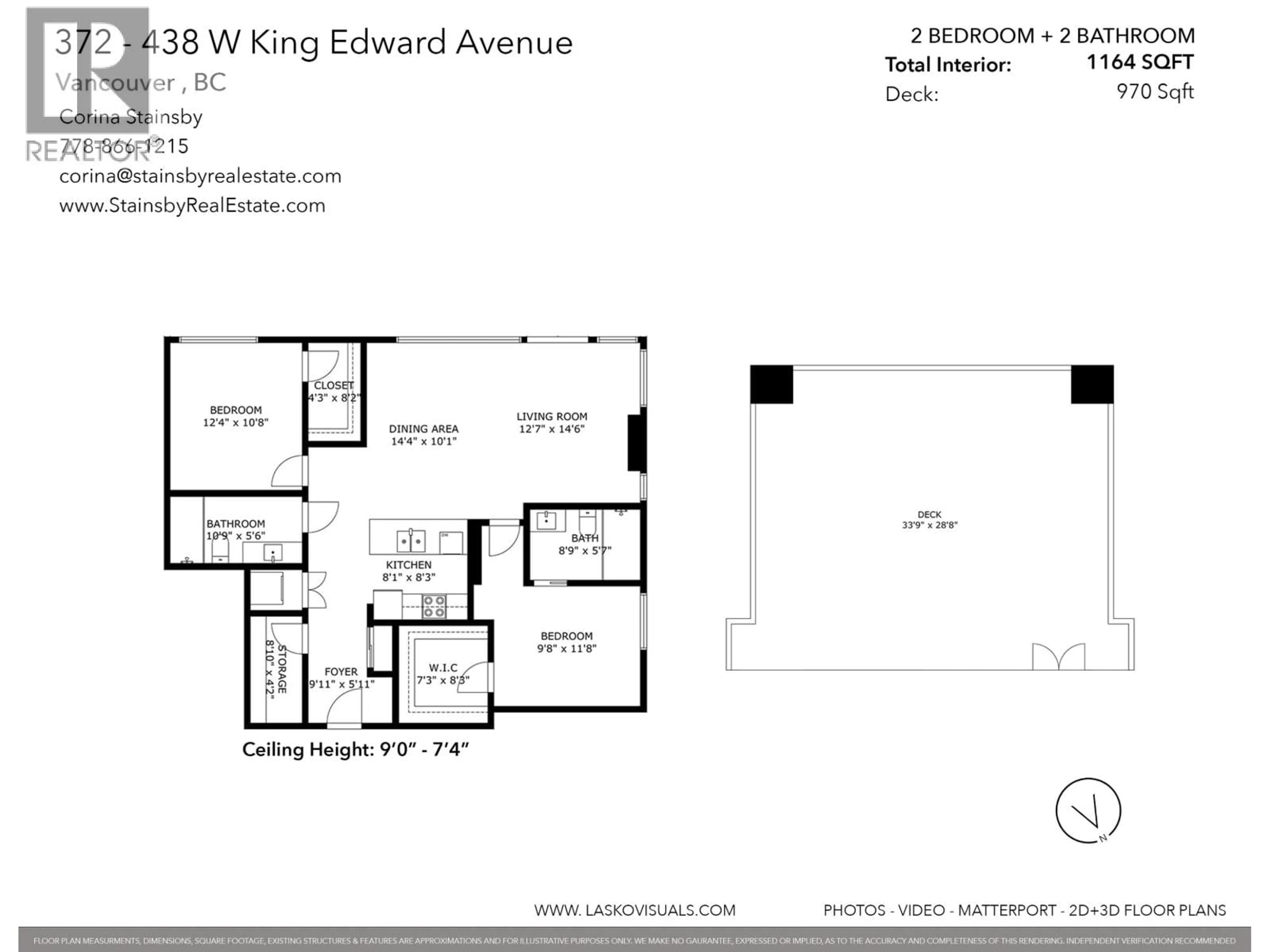Floor plan for 372 - 438 KING EDWARD AVENUE, Vancouver British Columbia V5Y0M5
