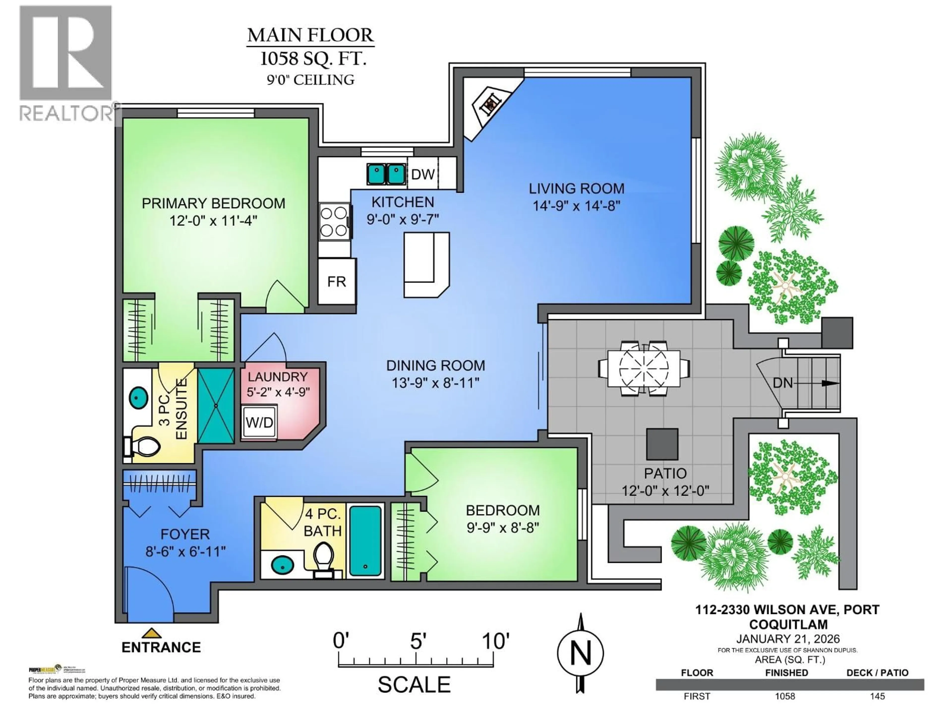 Floor plan for 112 - 2330 WILSON AVENUE, Port Coquitlam British Columbia V3C1Z6