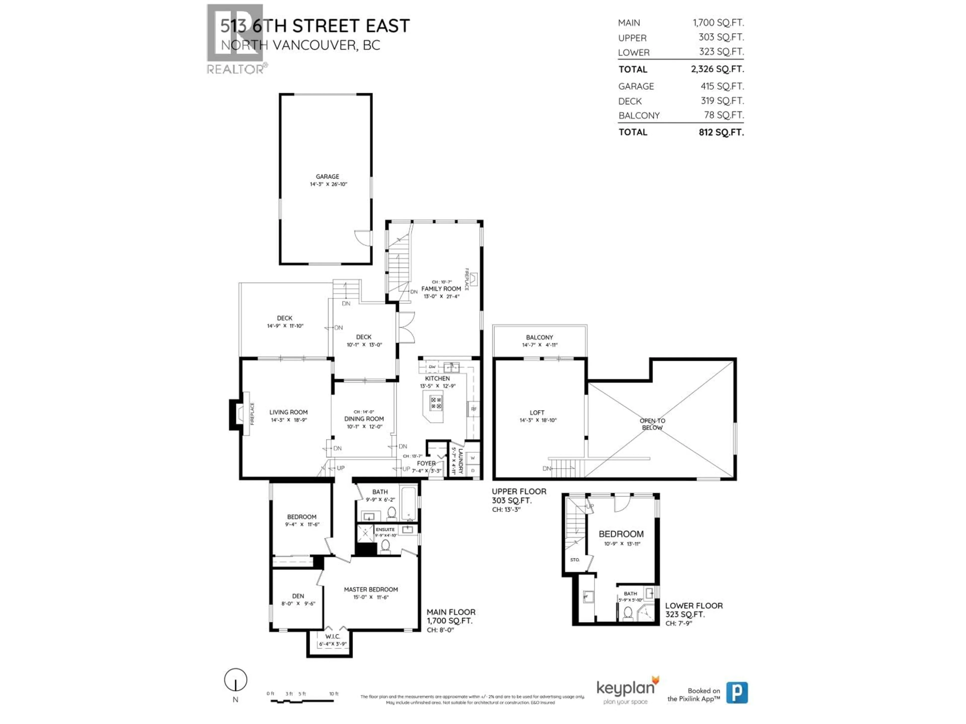 Floor plan for 513 6TH STREET, North Vancouver British Columbia V7L1R2