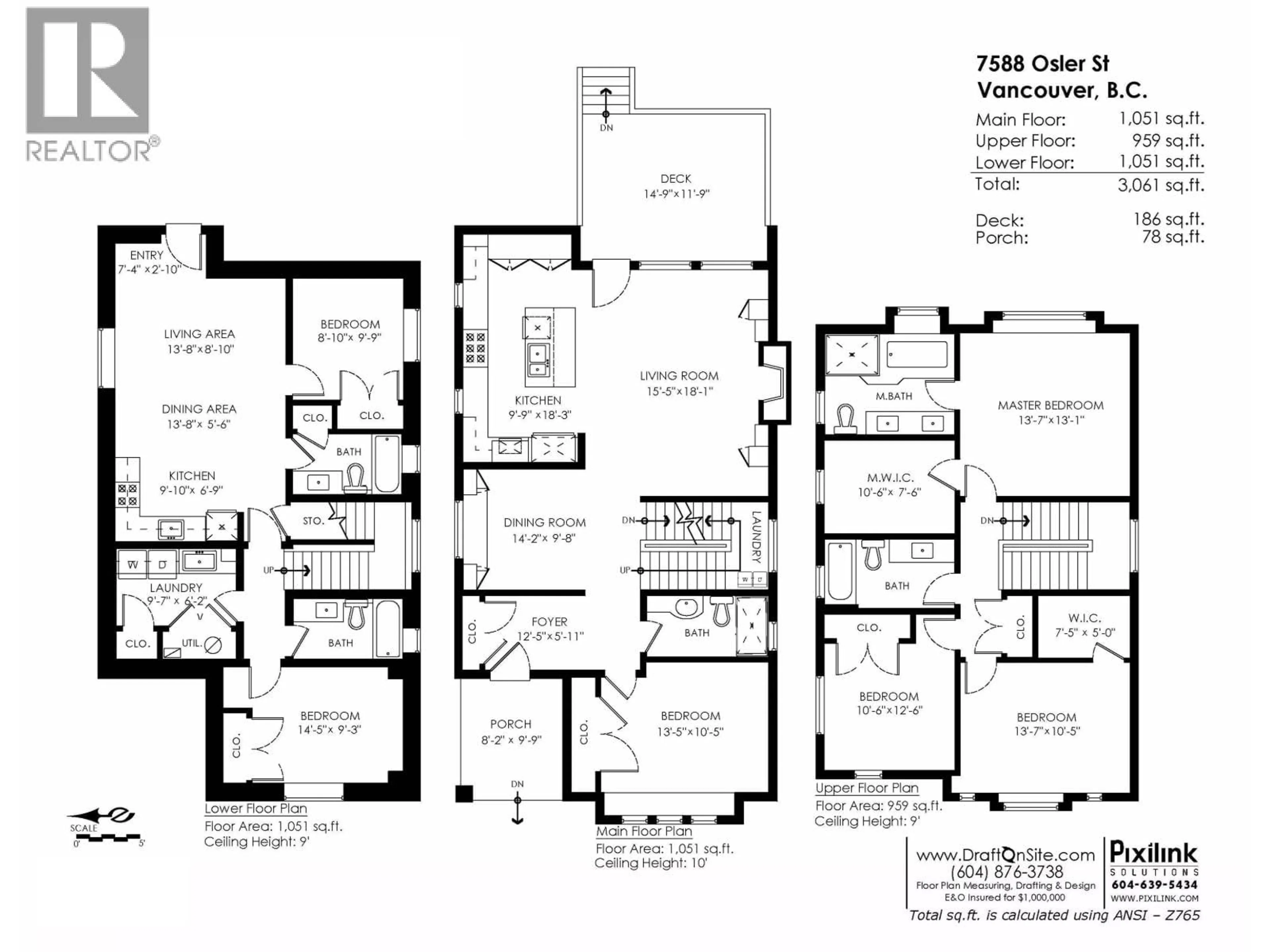 Floor plan for 7588 OSLER STREET, Vancouver British Columbia V6P4C7