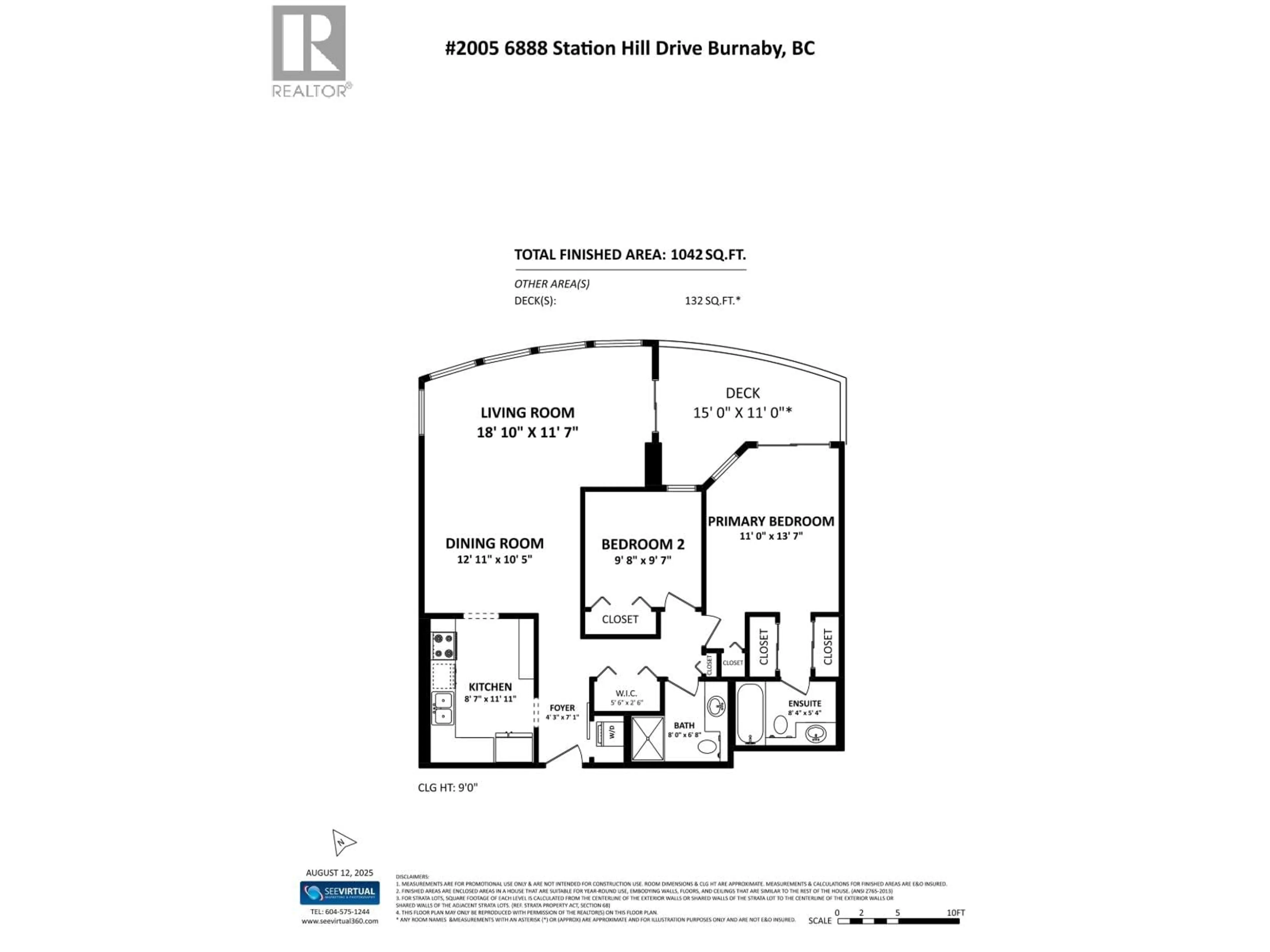 Floor plan for 2005 - 6888 STATION HILL DRIVE, Burnaby British Columbia V3N4X5