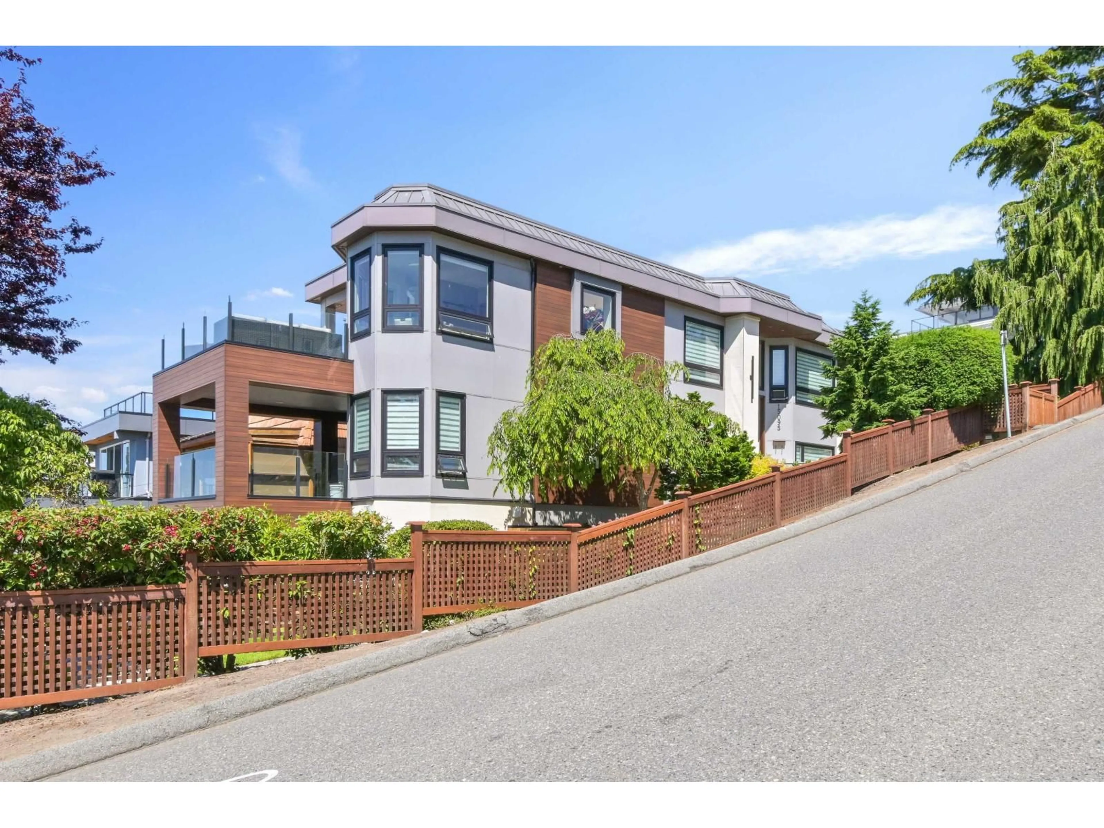 Home with brick exterior material, street for 15095 ROYAL AVENUE, White Rock British Columbia V4B1M1