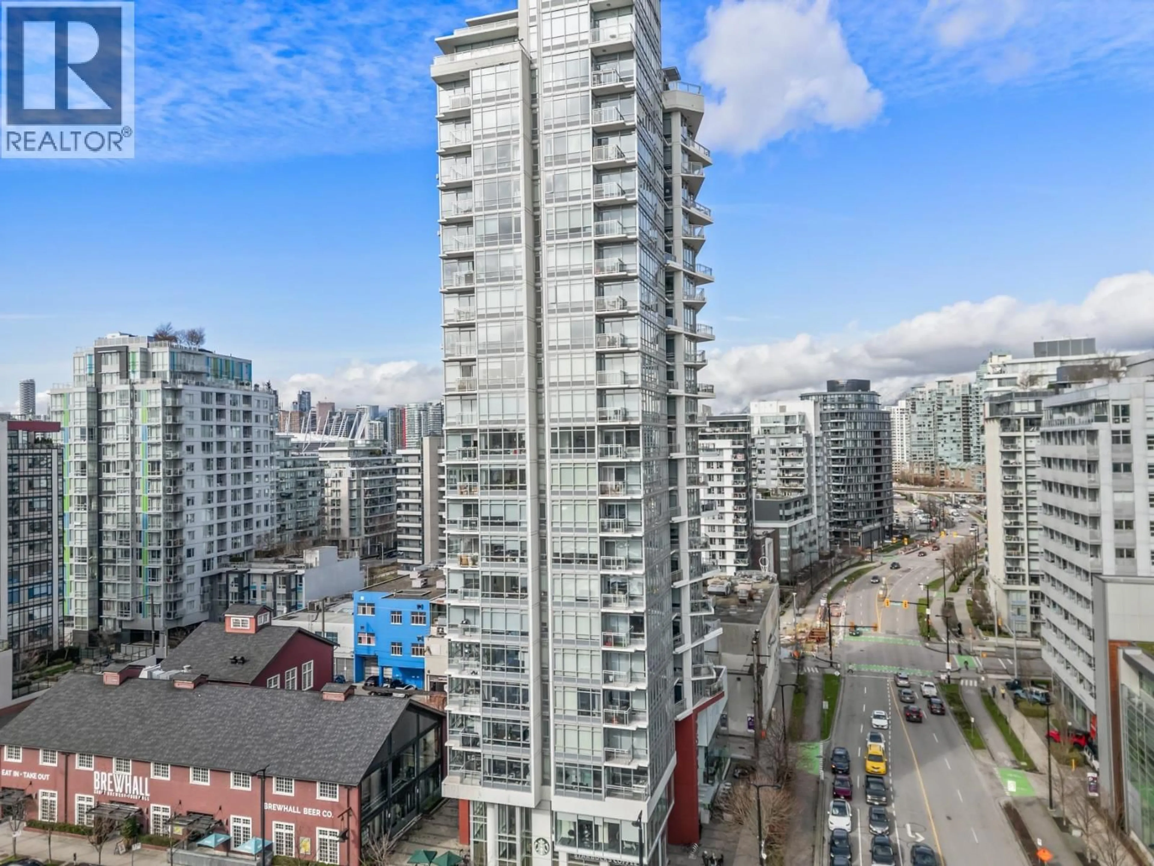 A pic from outside/outdoor area/front of a property/back of a property/a pic from drone, city buildings view from balcony for 305 - 1775 QUEBEC STREET, Vancouver British Columbia V5T0E3