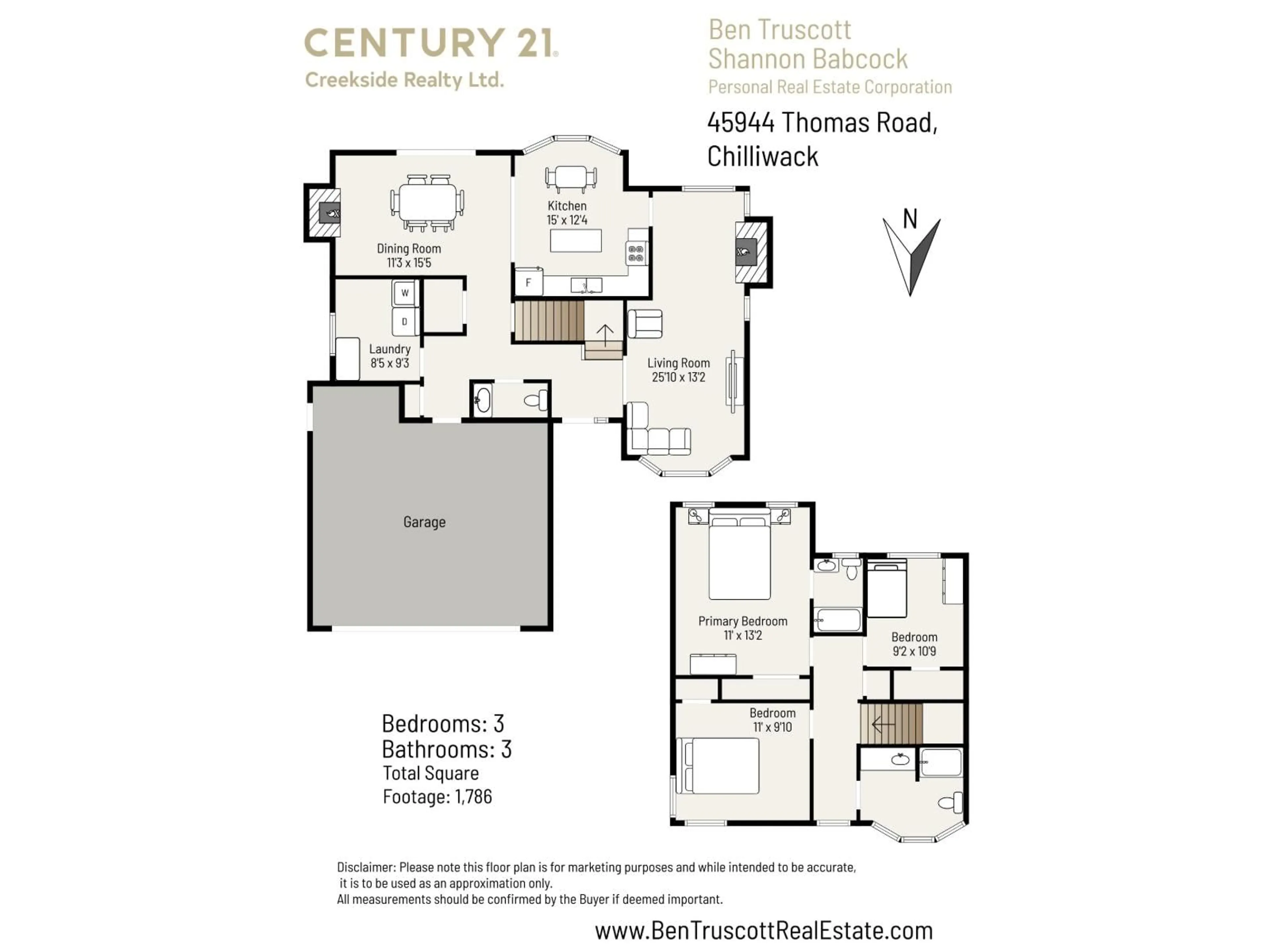 Floor plan for 45944 THOMAS ROAD, Chilliwack British Columbia V2R3X1