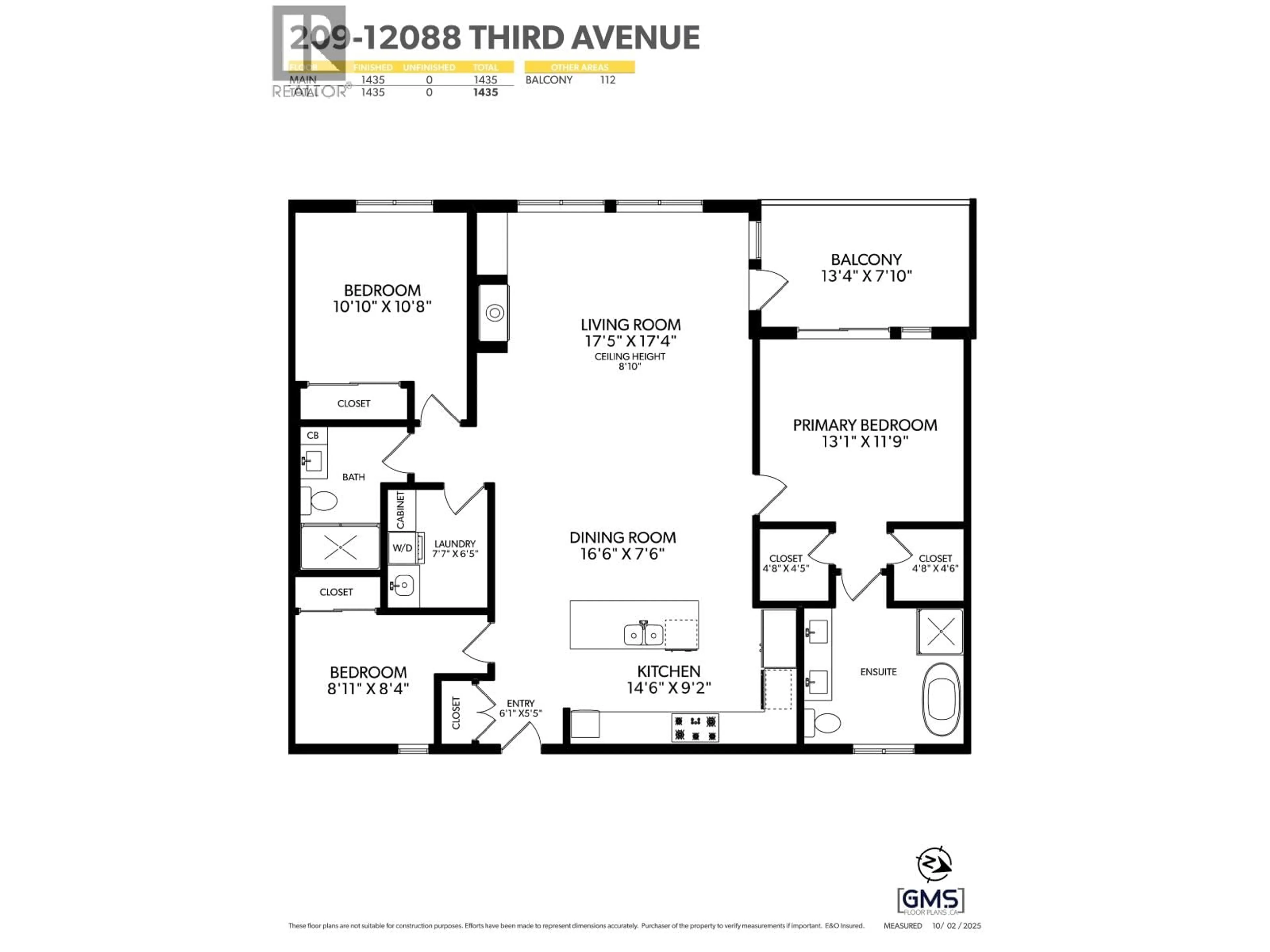 Floor plan for 209 - 12088 3RD AVENUE, Richmond British Columbia V7E0C3