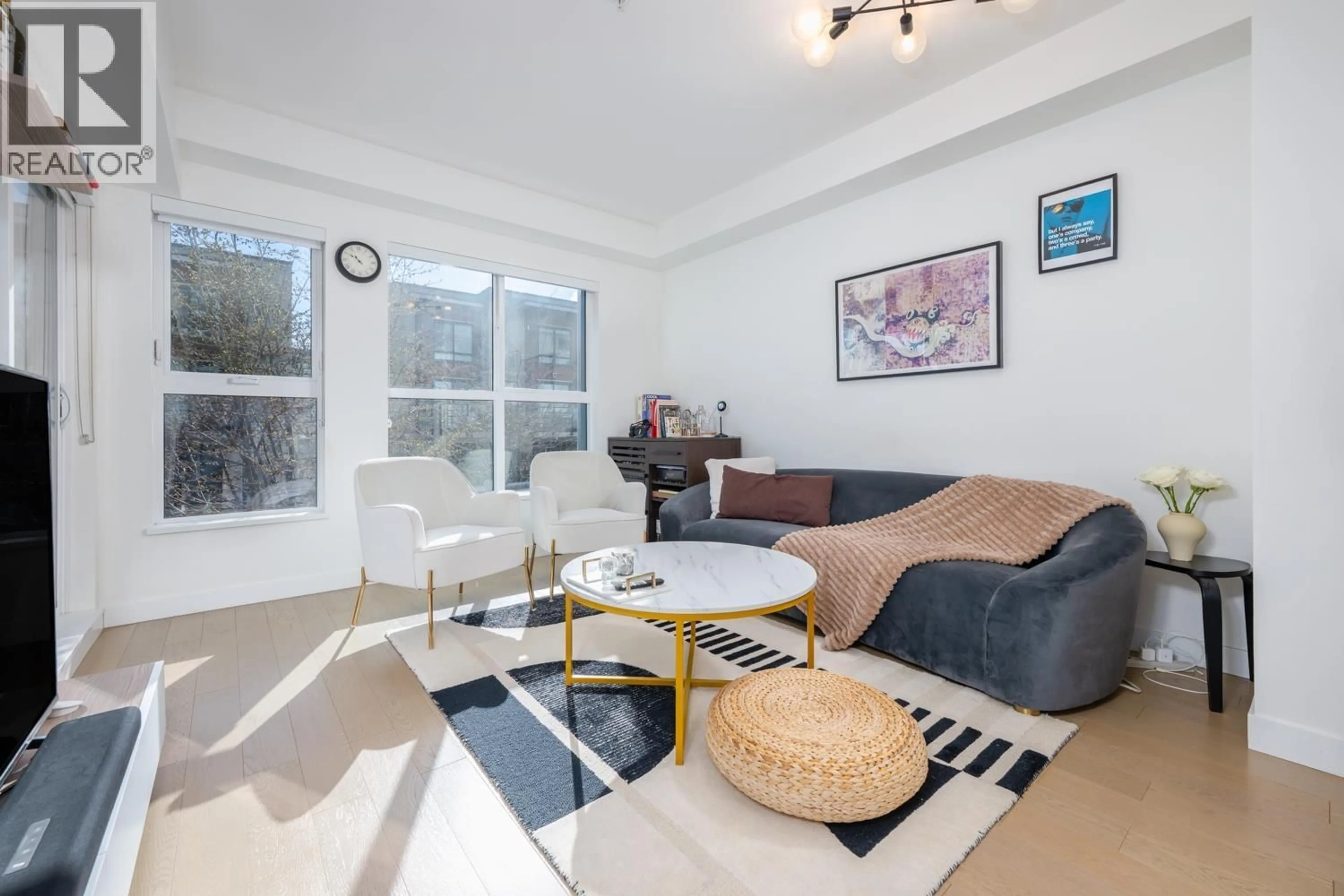 Living room with furniture, unknown for 201 - 10177 RIVER DRIVE, Richmond British Columbia V6X0S2