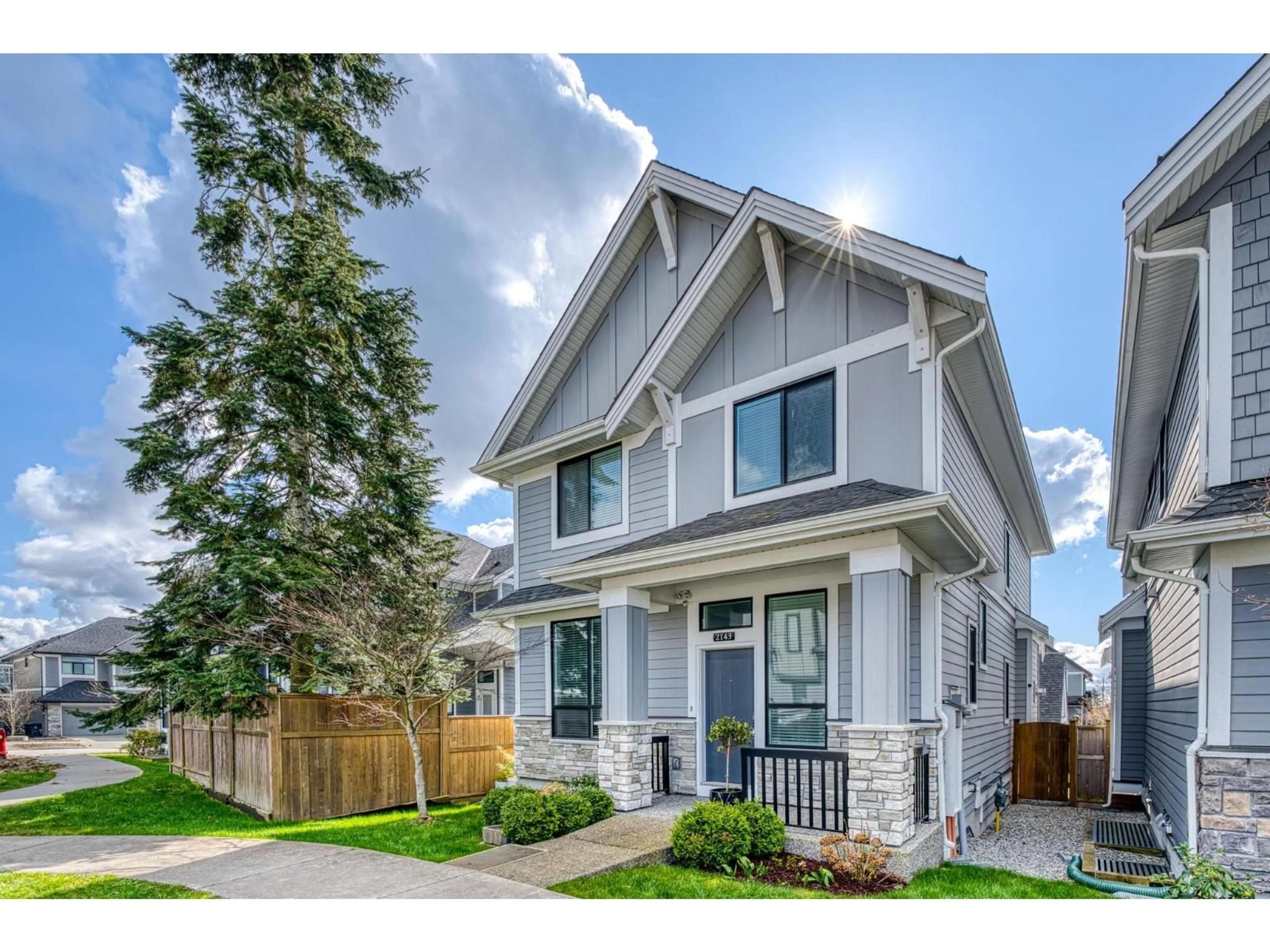 Home with vinyl exterior material, street for 2143 167 STREET, Surrey British Columbia V3Z9X9