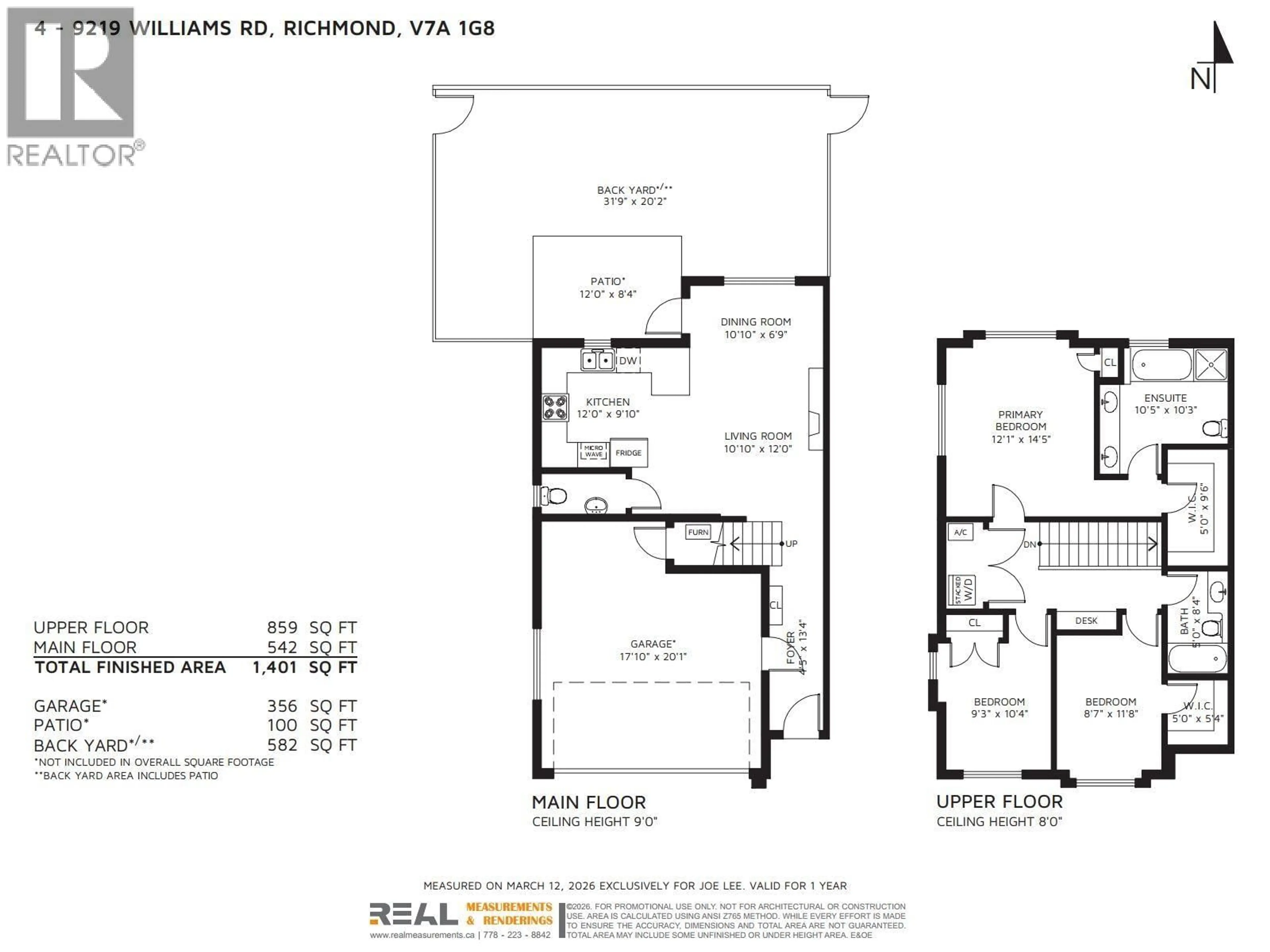 Floor plan for 4 - 9219 WILLIAMS ROAD, Richmond British Columbia V7A1G8
