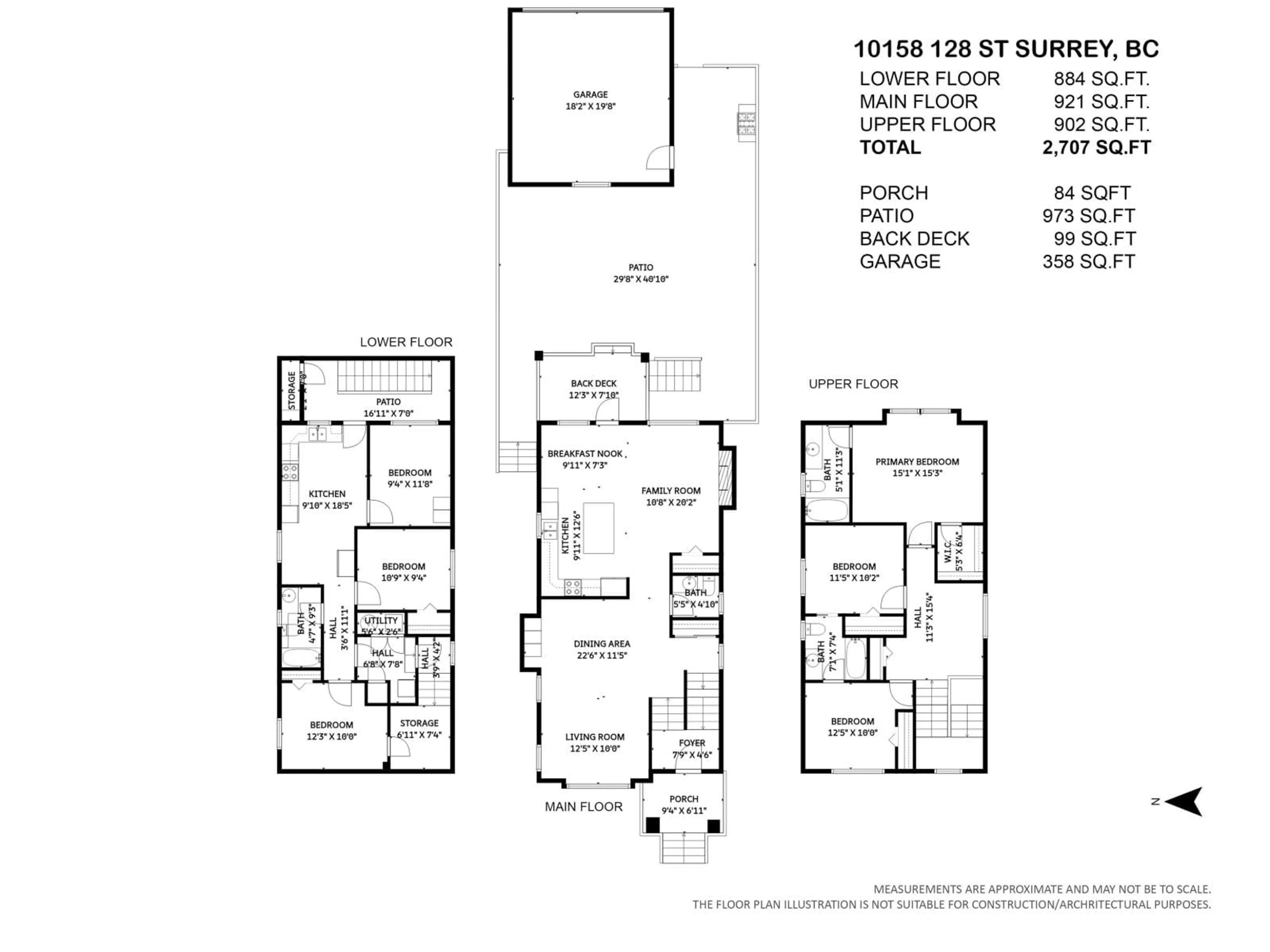Floor plan for 10158 128 STREET, Surrey British Columbia V3T2Y9