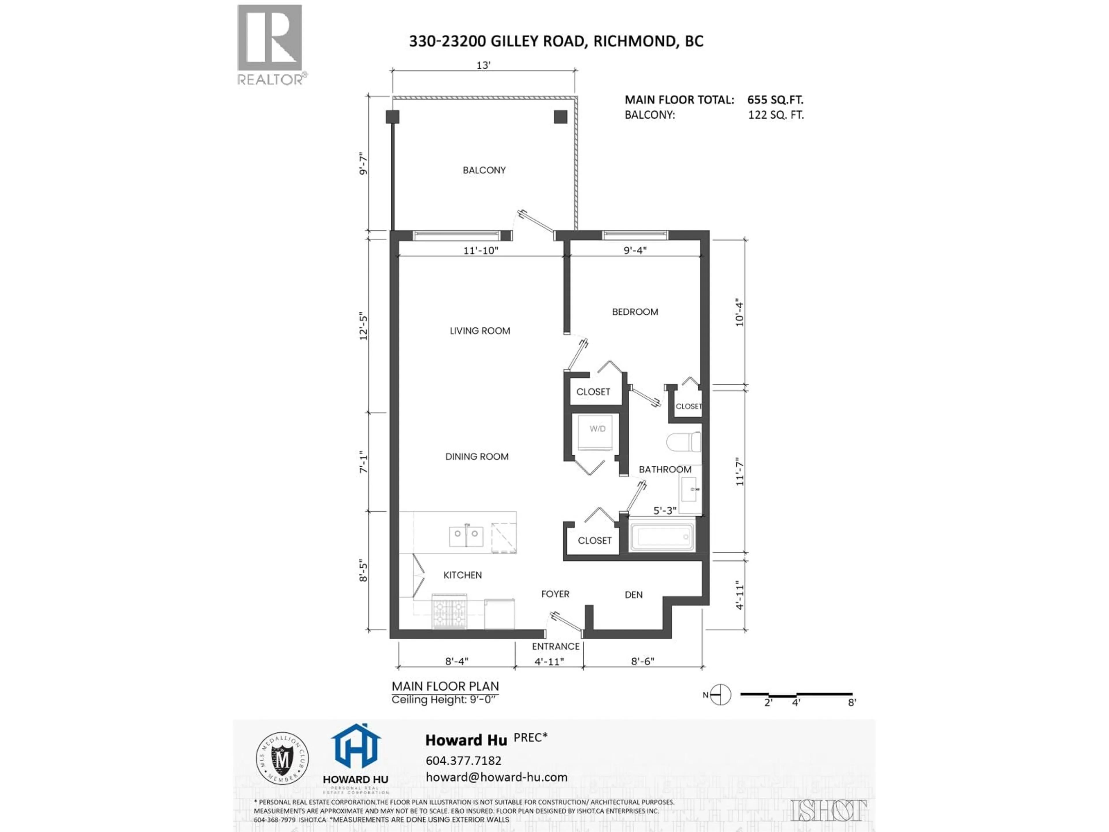 Floor plan for 330 - 23200 GILLEY ROAD, Richmond British Columbia V6V0C7