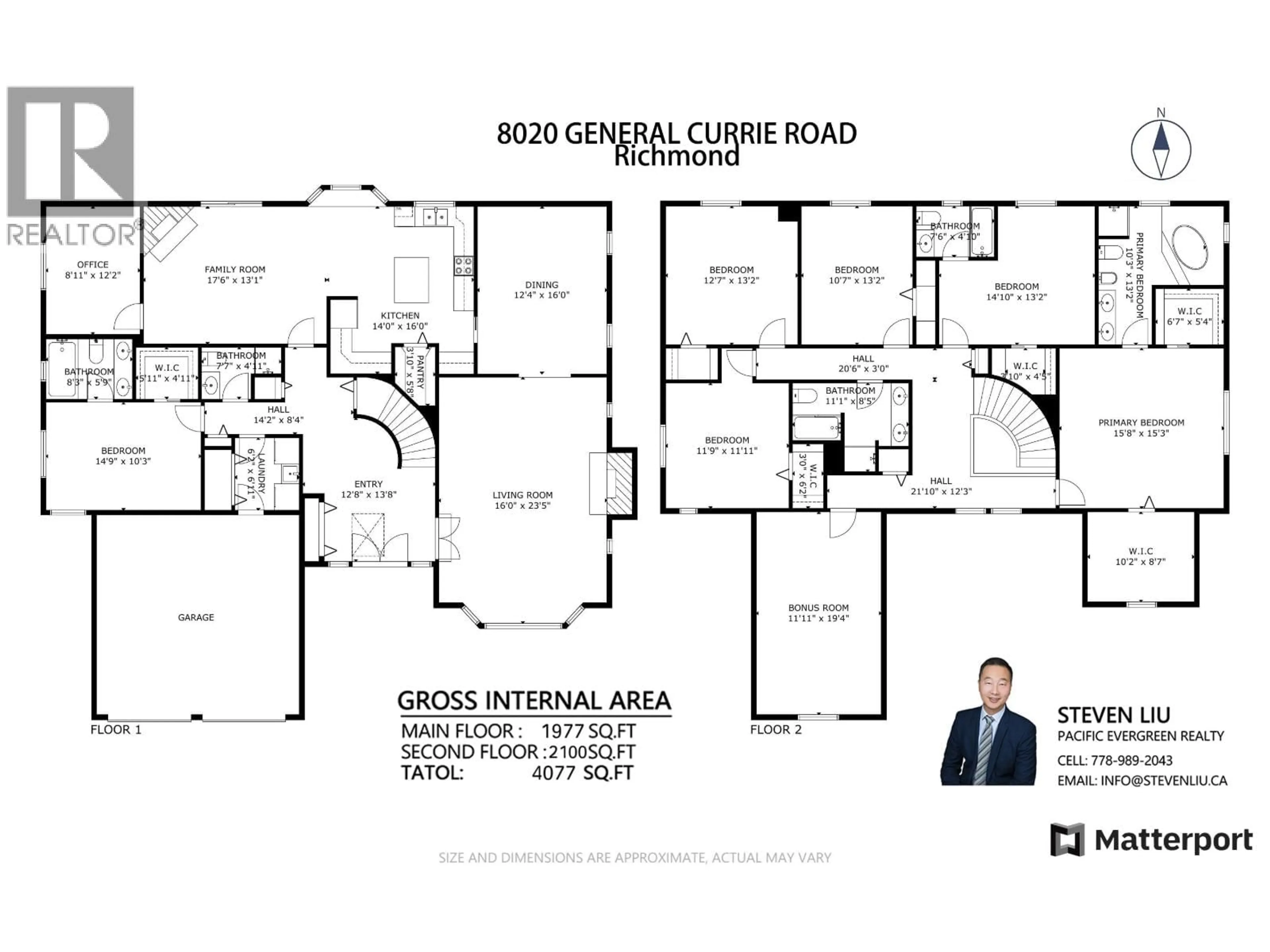 Floor plan for 8020 GENERAL CURRIE ROAD, Richmond British Columbia V6Y1M1