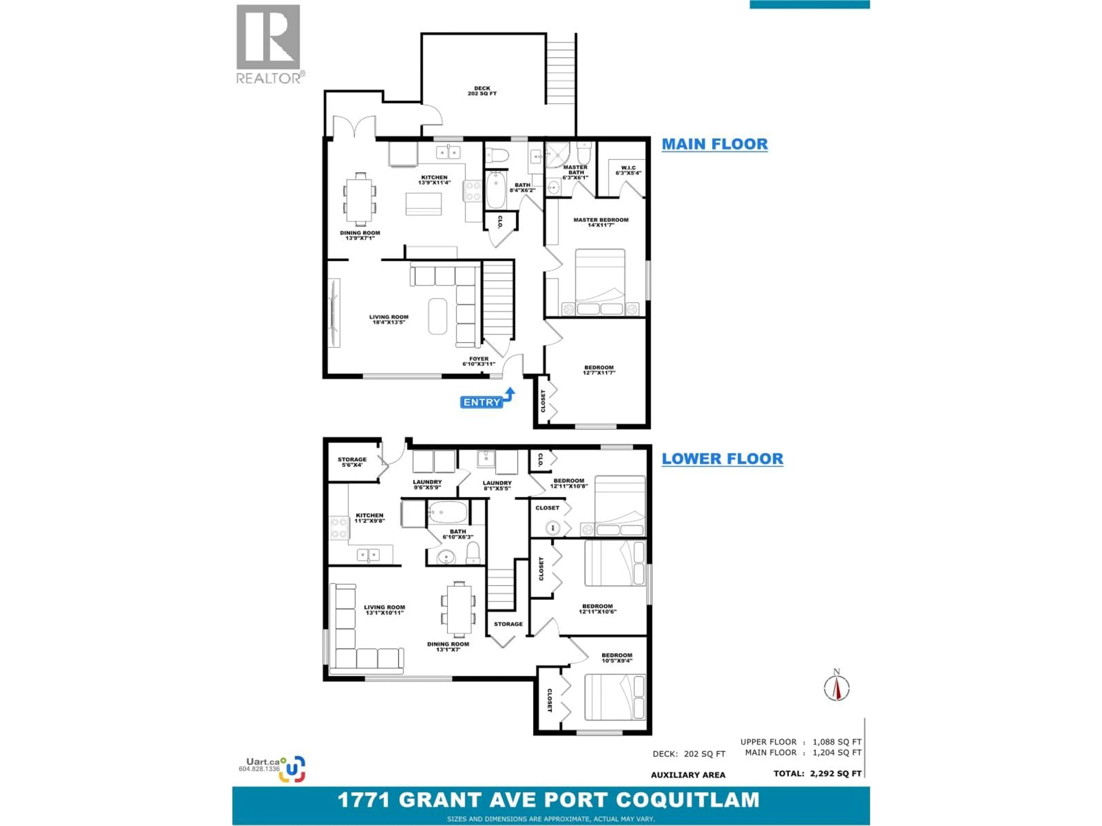 Floor plan for 1771 GRANT AVENUE, Port Coquitlam British Columbia V3B1P5