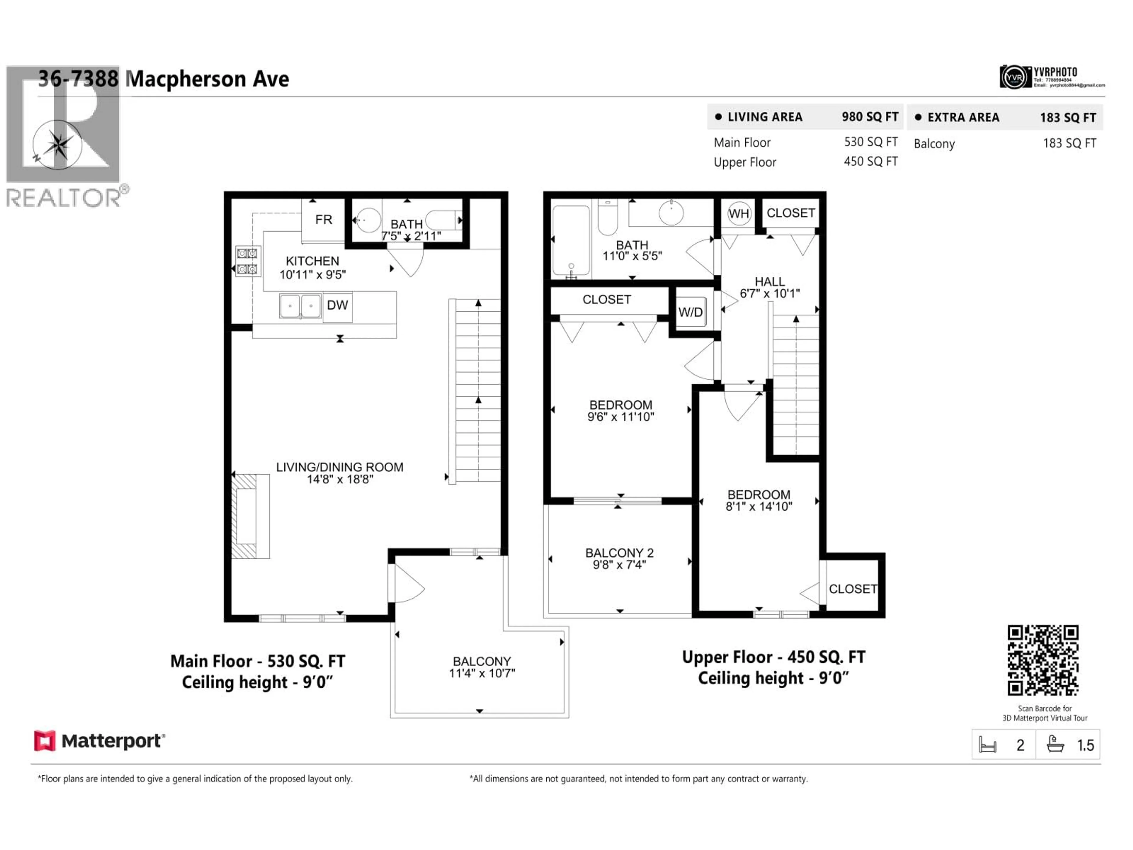 Floor plan for 36 - 7388 MACPHERSON AVENUE, Burnaby British Columbia V5J0A1