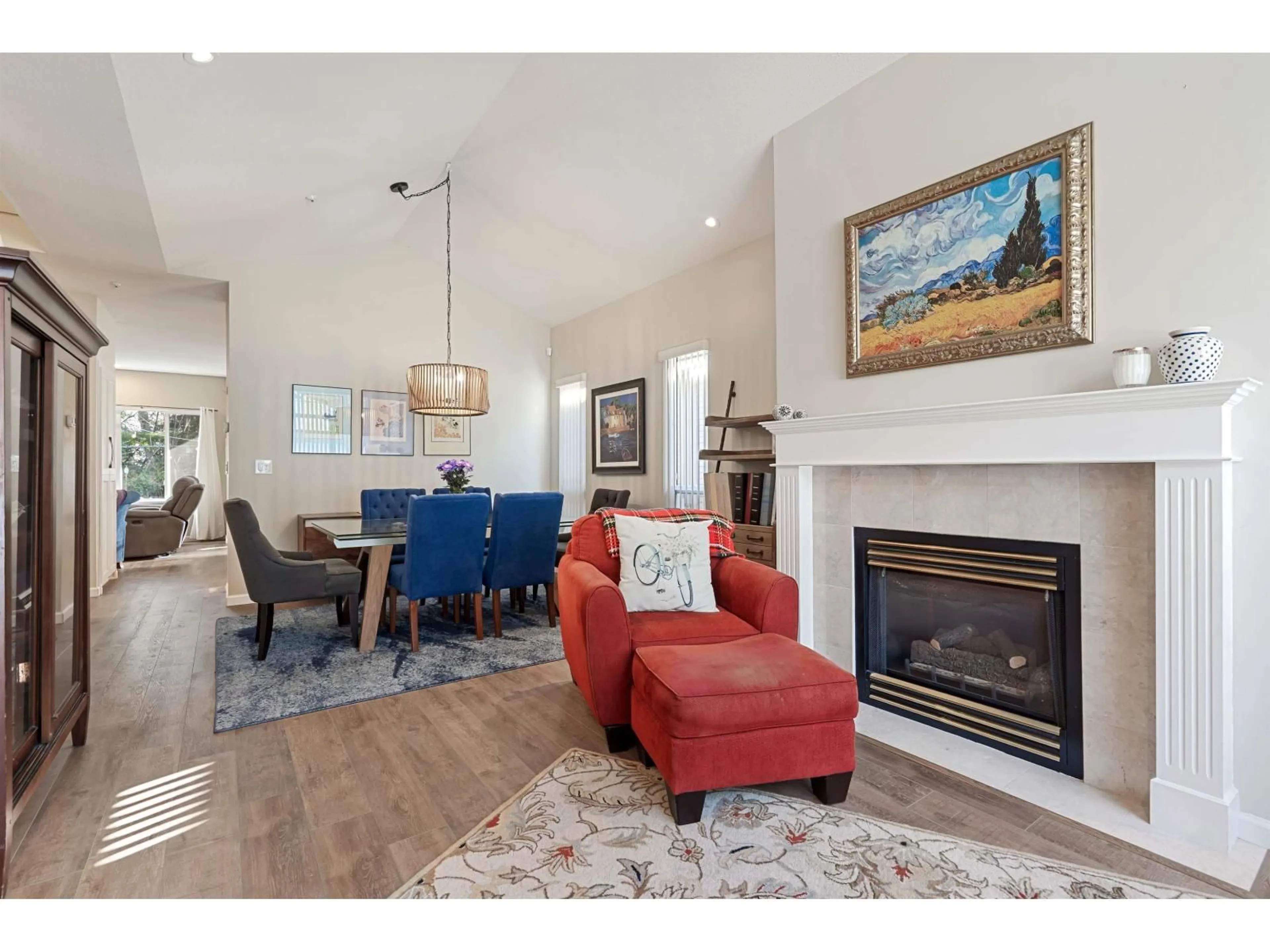 Living room with furniture, wood/laminate floor for 36 - 9025 216 STREET, Langley British Columbia V1M2Z8