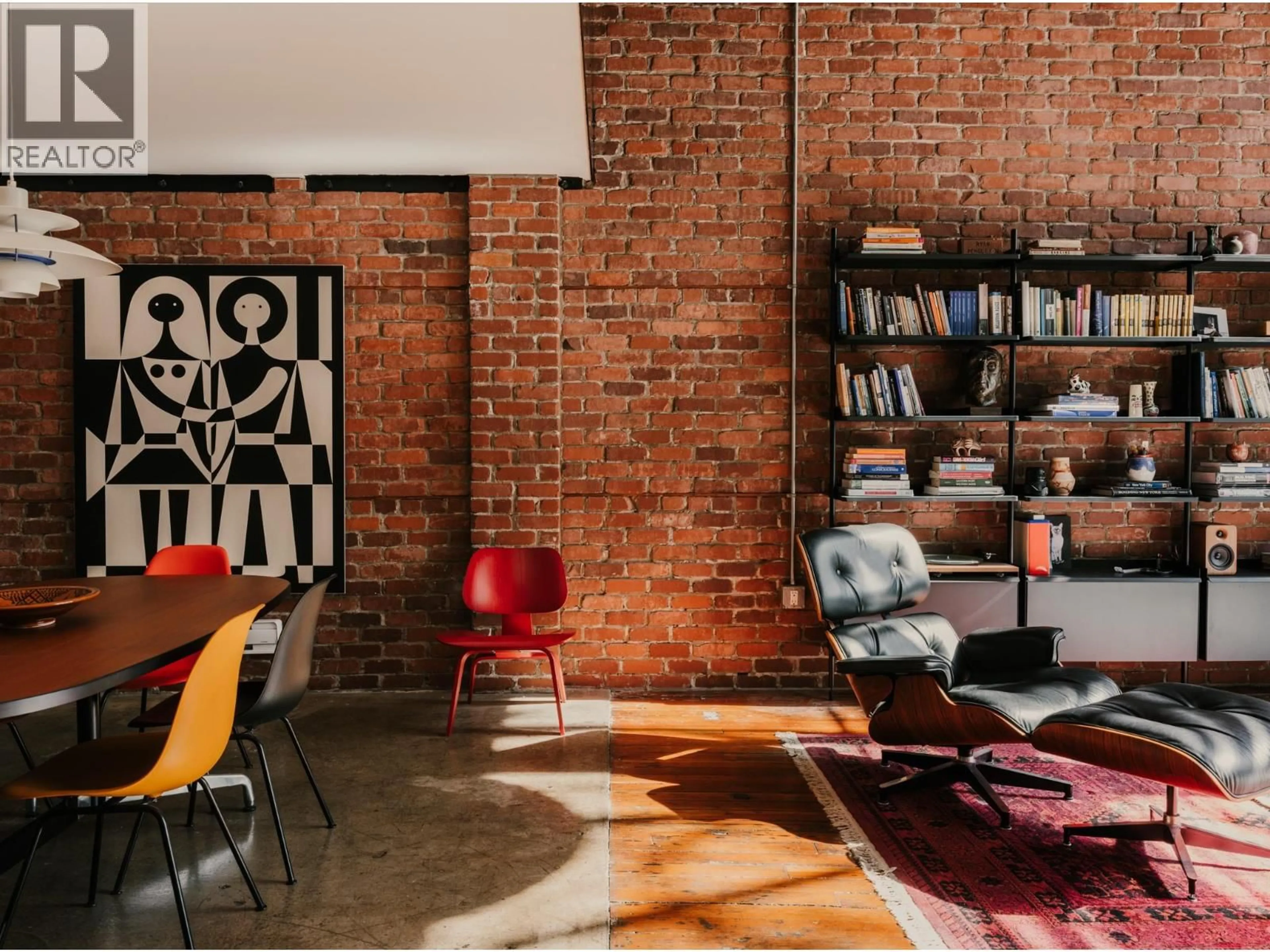 Living room with furniture, cement floor for 87 CORDOVA STREET, Vancouver British Columbia V6A1K3